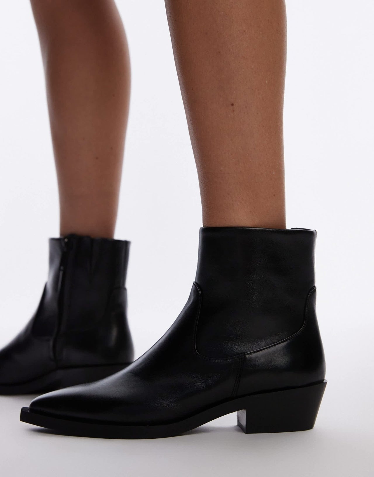 & Other Stories leather western boots in black - ASOS Sample Sale EU Store