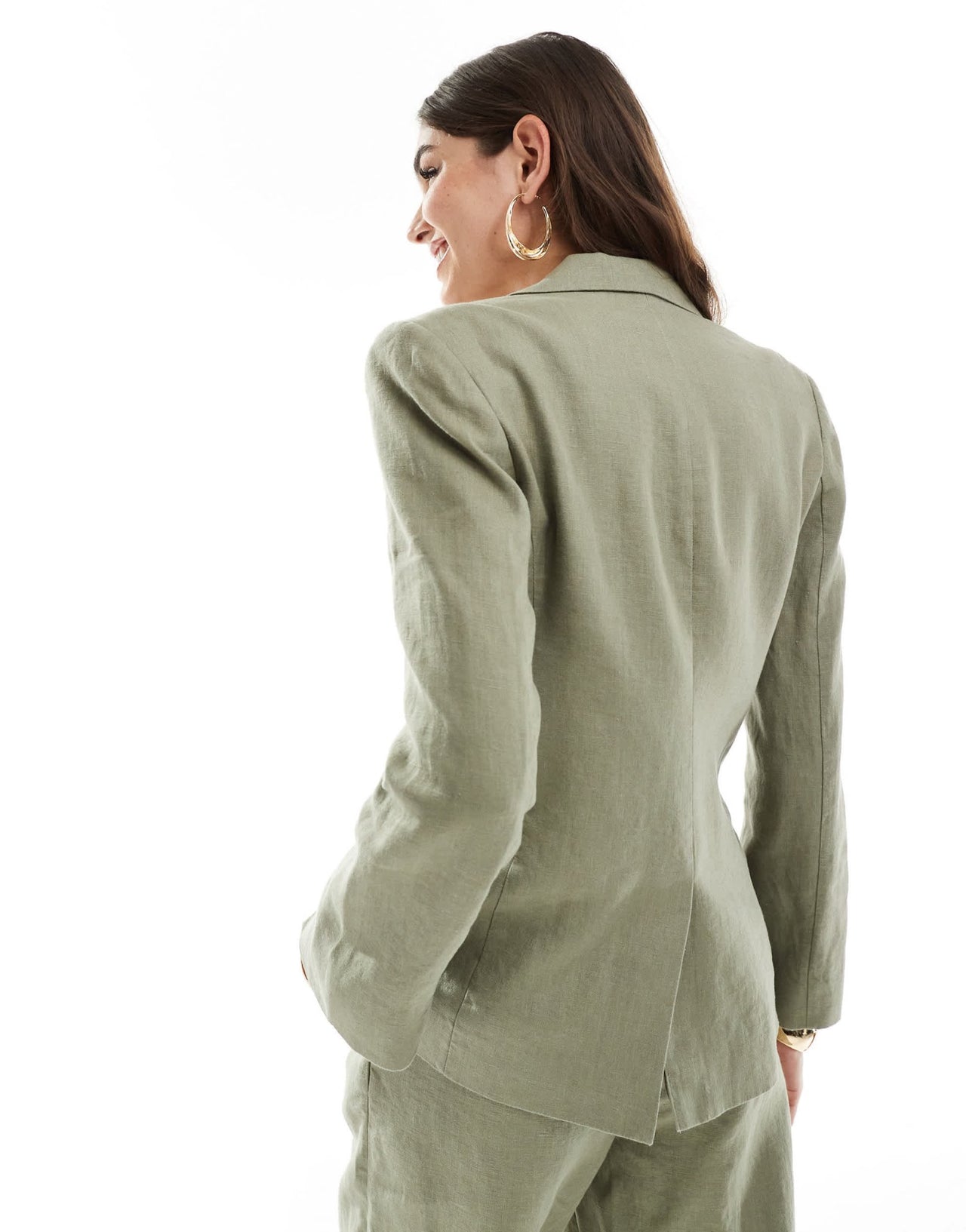 & Other Stories linen blazer in khaki - ASOS Sample Sale EU Store