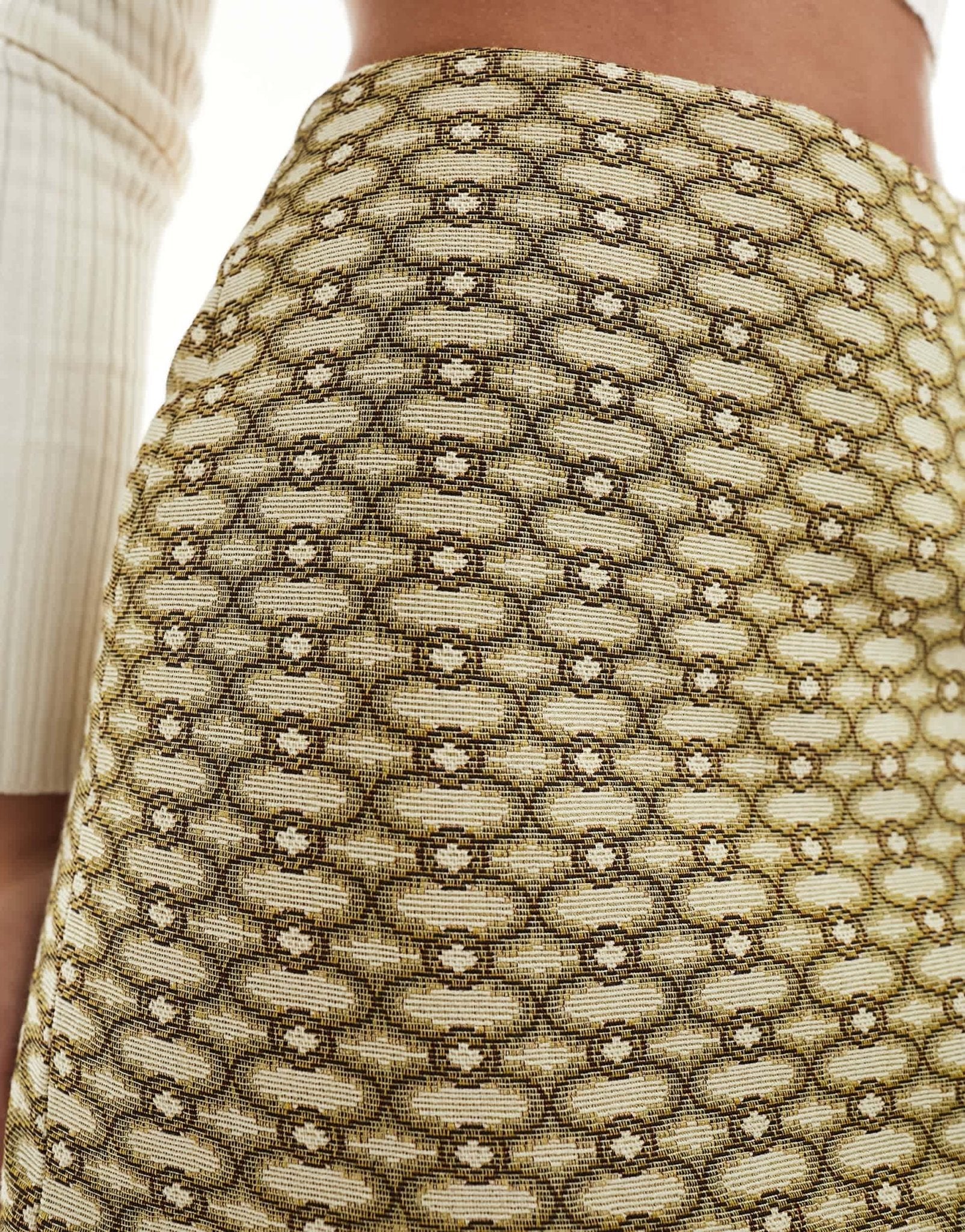 & Other Stories mini skirt in lucia jacquard pattern - ASOS Sample Sale EU Store