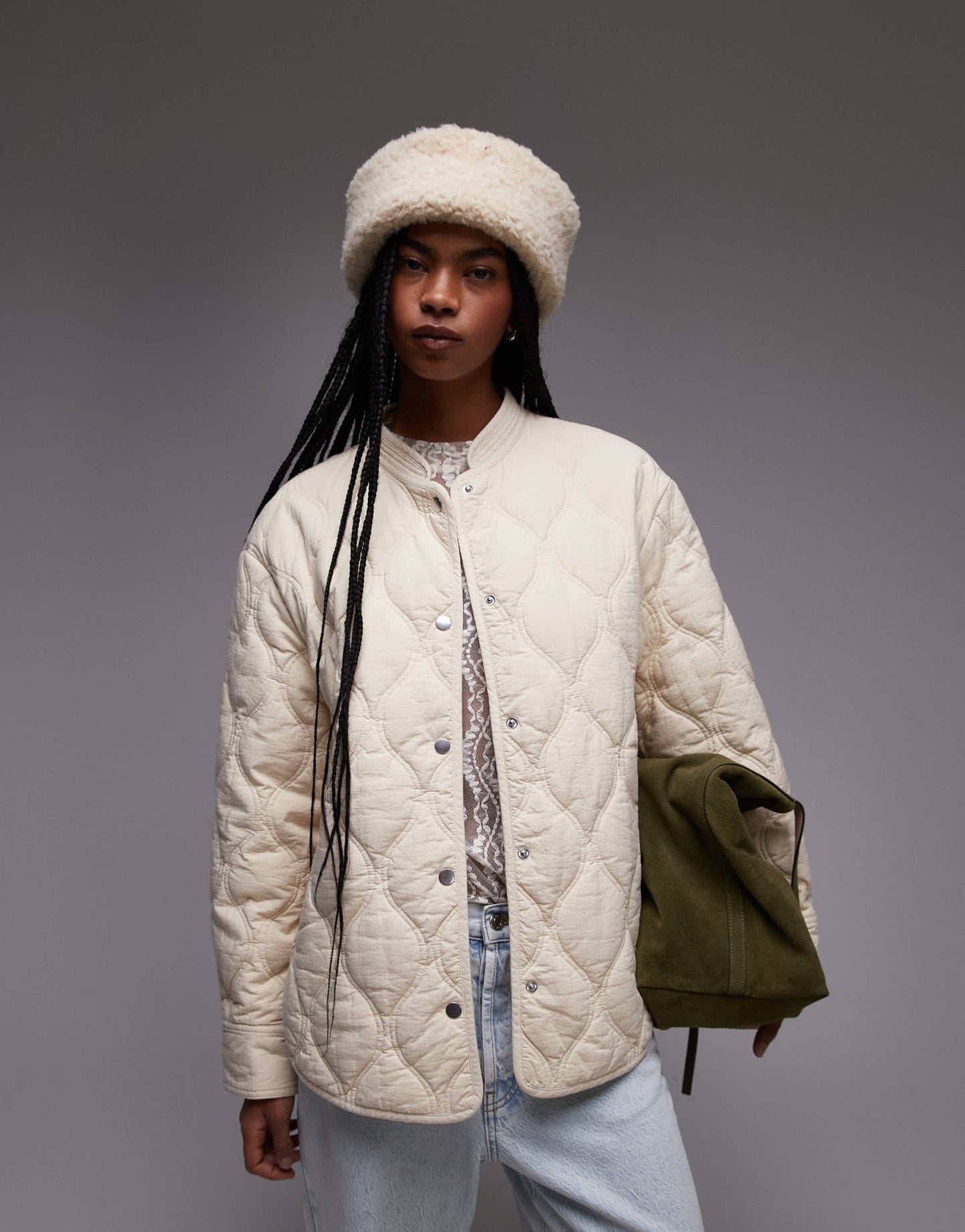 & Other Stories quilted jacket in beige - ASOS Sample Sale EU Store