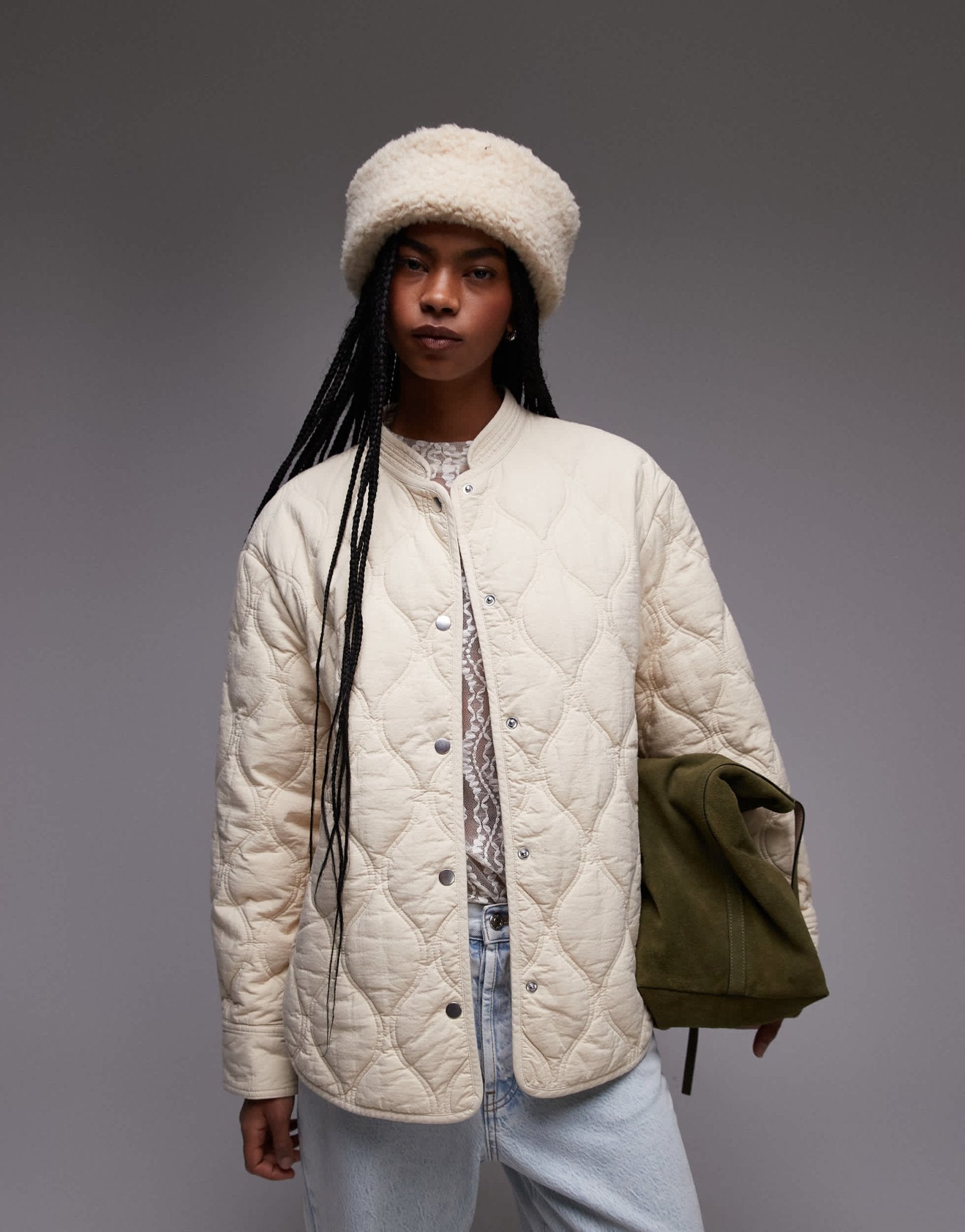 & Other Stories quilted jacket in beige - ASOS Sample Sale EU Store