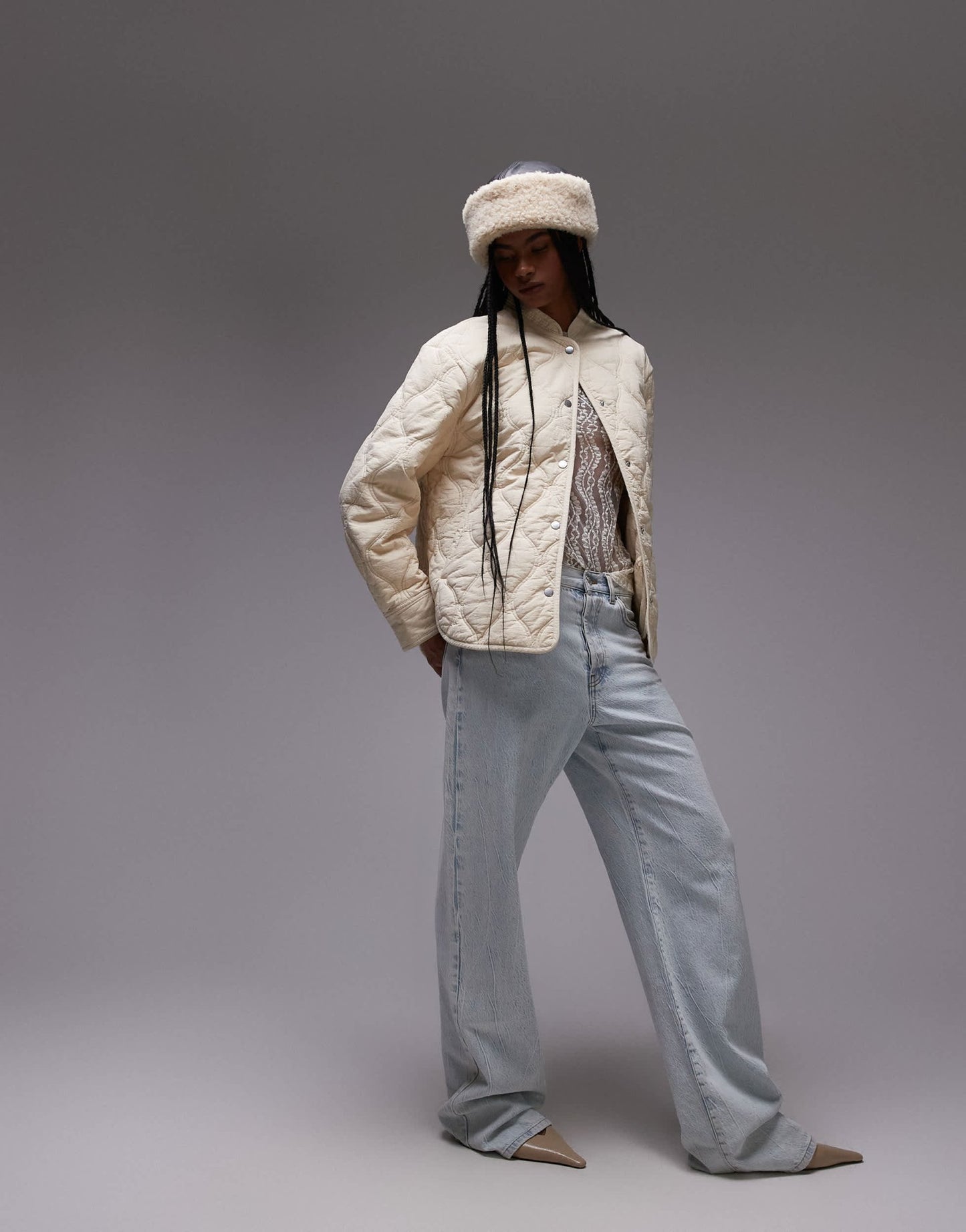 & Other Stories quilted jacket in beige - ASOS Sample Sale EU Store