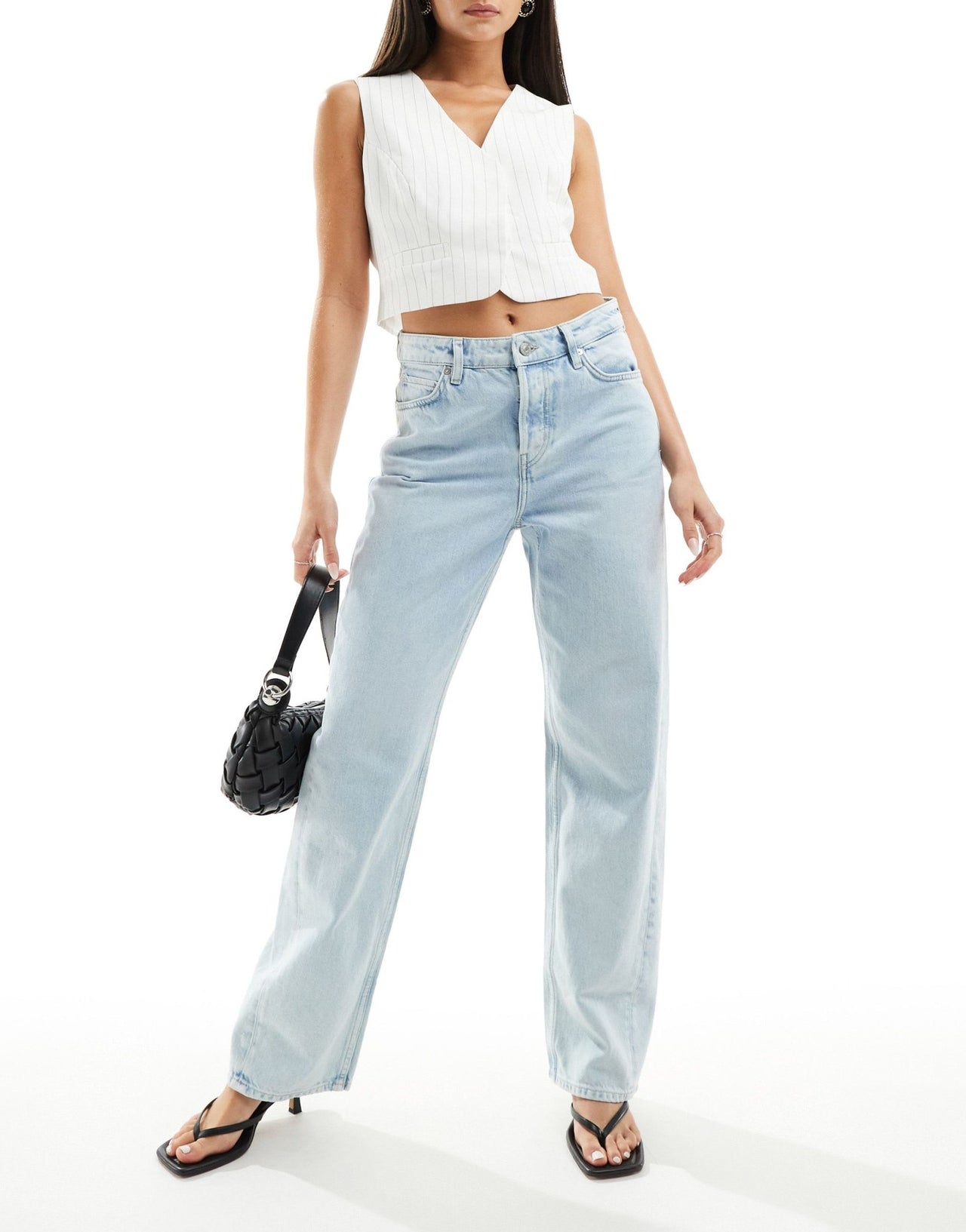 & Other Stories relaxed fit tapered jeans in light blue wash - ASOS Sample Sale EU Store