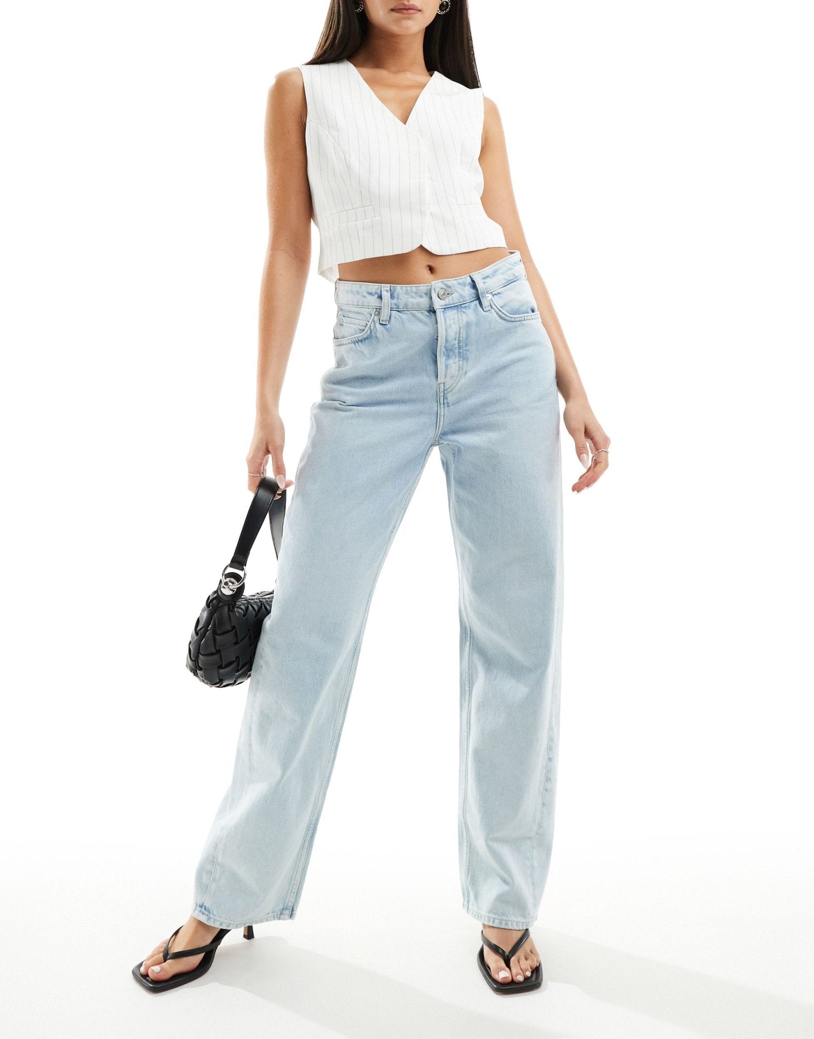 & Other Stories relaxed fit tapered jeans in light blue wash - ASOS Sample Sale EU Store