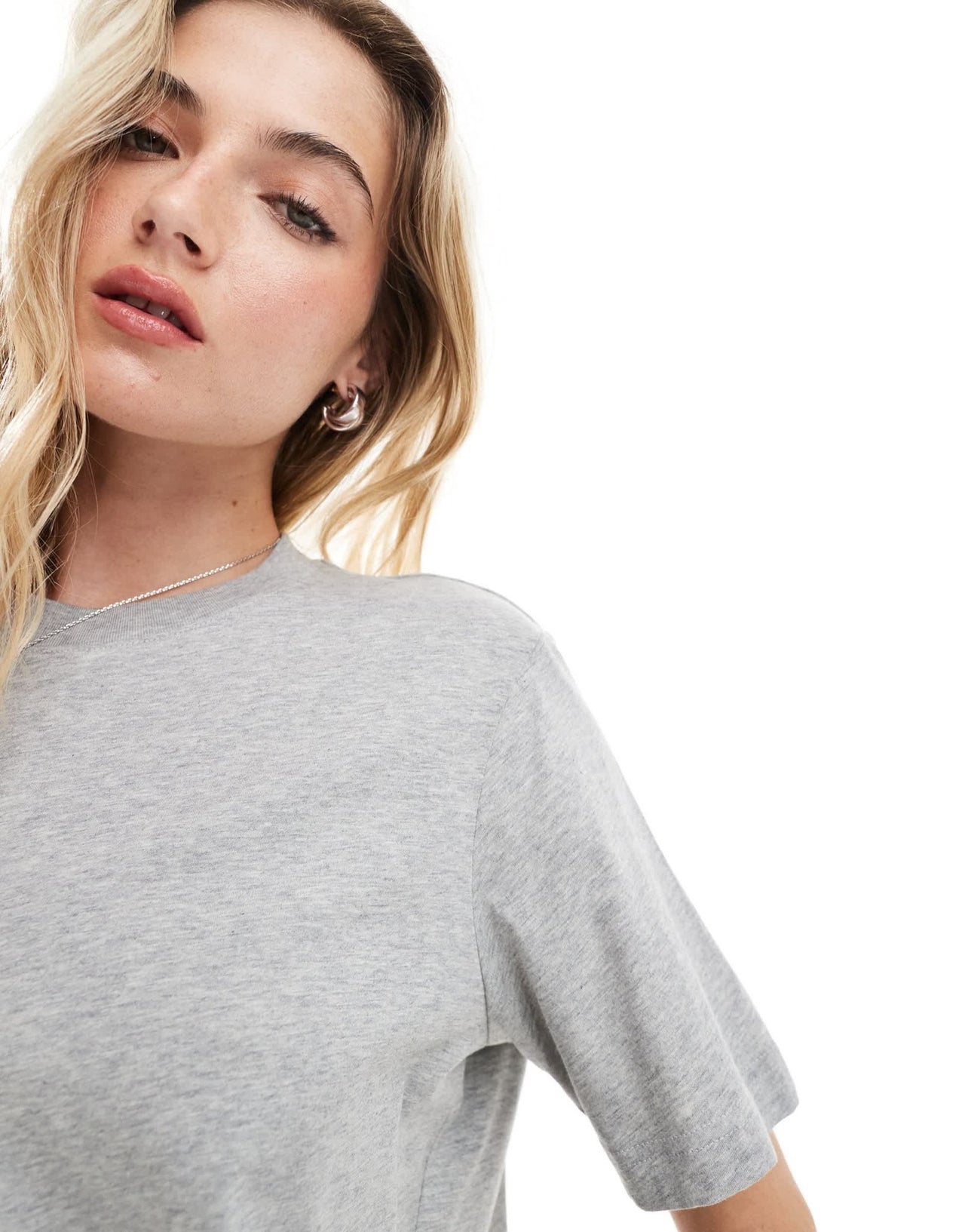 & Other Stories relaxed short sleeve t-shirt in grey - ASOS Sample Sale EU Store