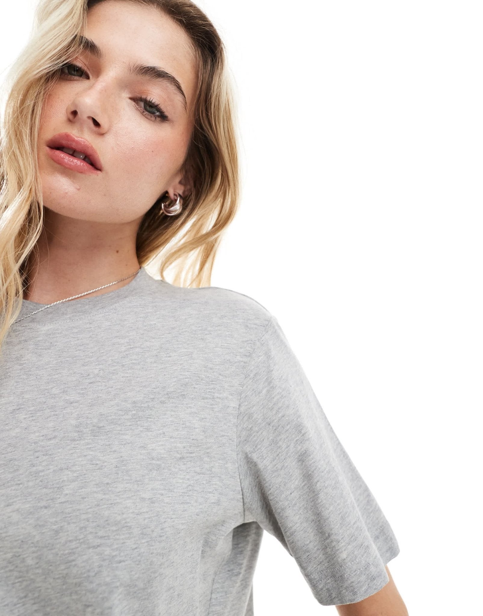 & Other Stories relaxed short sleeve t-shirt in grey - ASOS Sample Sale EU Store
