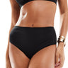 & Other Stories rib high waist bikini bottom in black