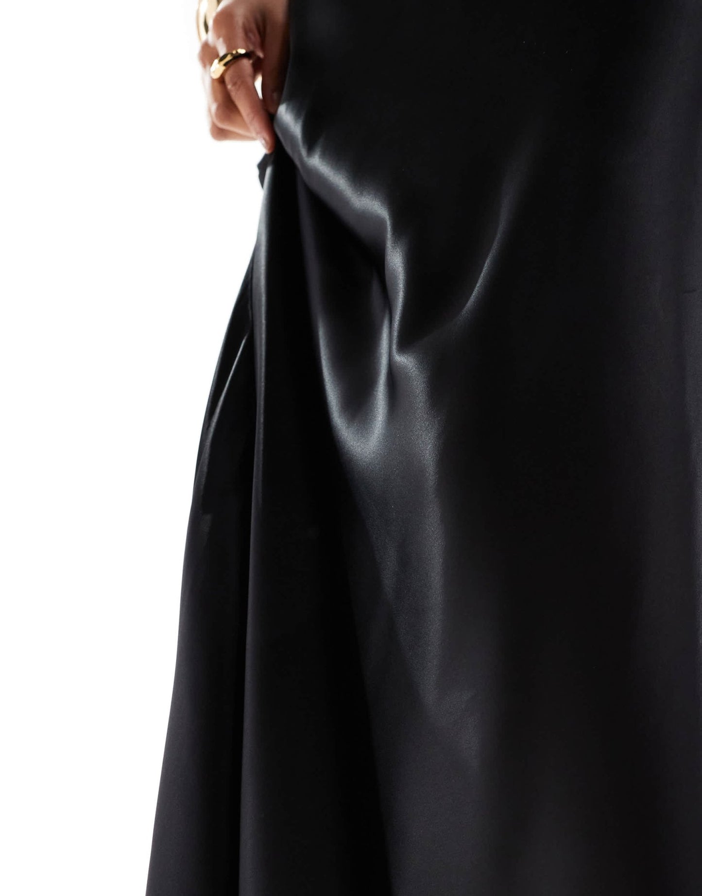 & Other Stories satin maxi skirt in black - ASOS Sample Sale EU Store