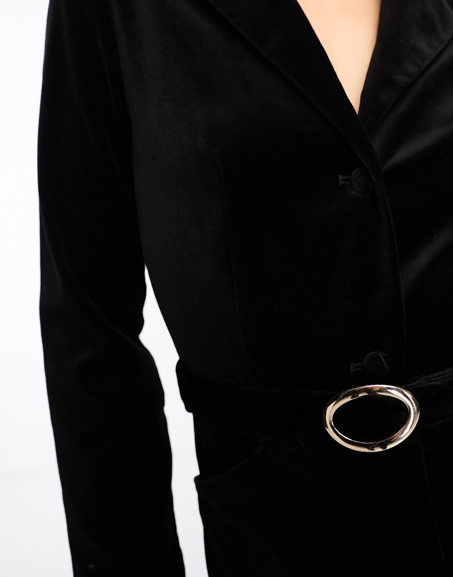 & Other Stories velvet wide leg jumpsuit in black - ASOS Sample Sale EU Store