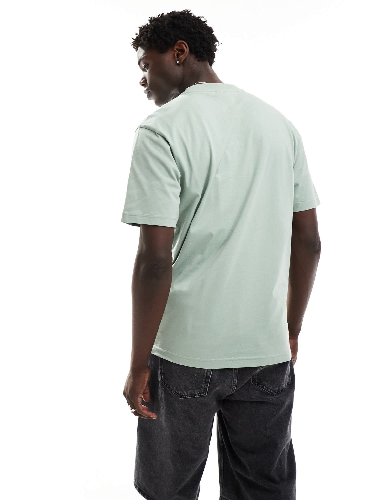 Parlez embroidered logo short sleeve t-shirt in sage green - ASOS Sample Sale EU Store