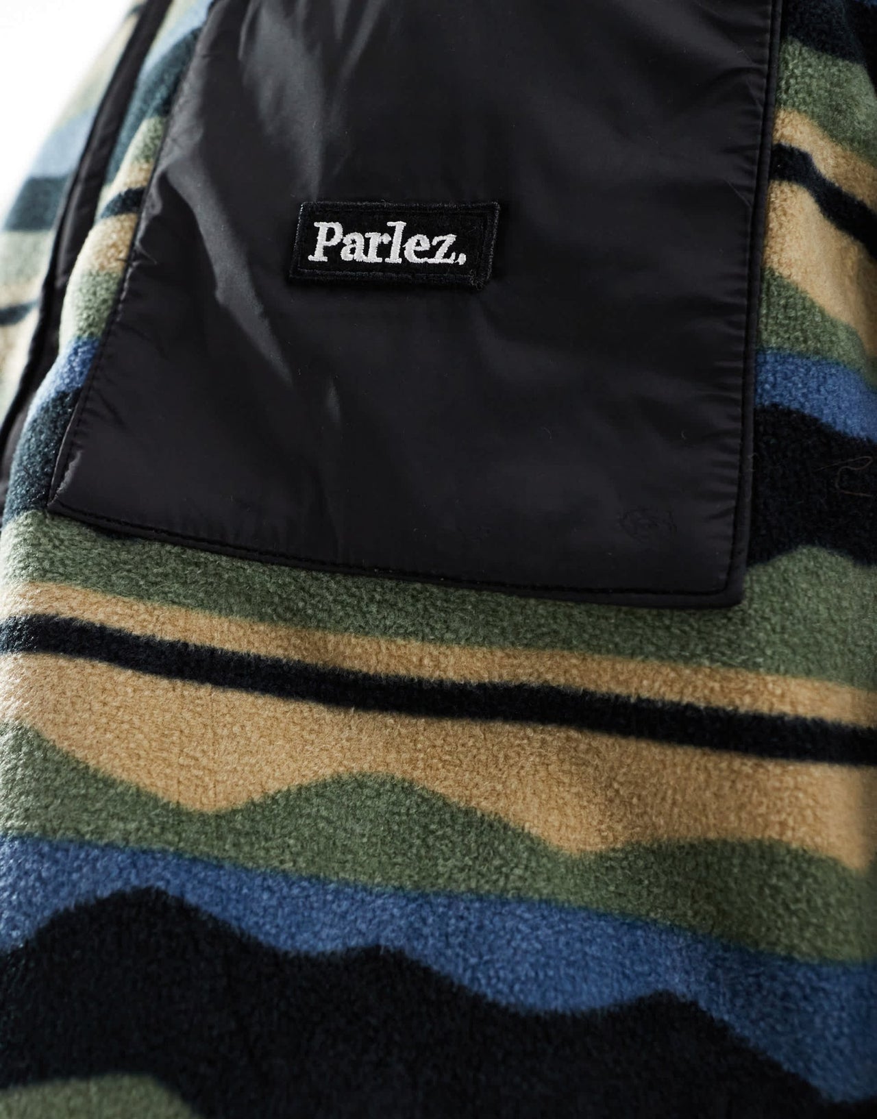 Parlez logo fleece zip up jacket in multi - ASOS Sample Sale EU Store