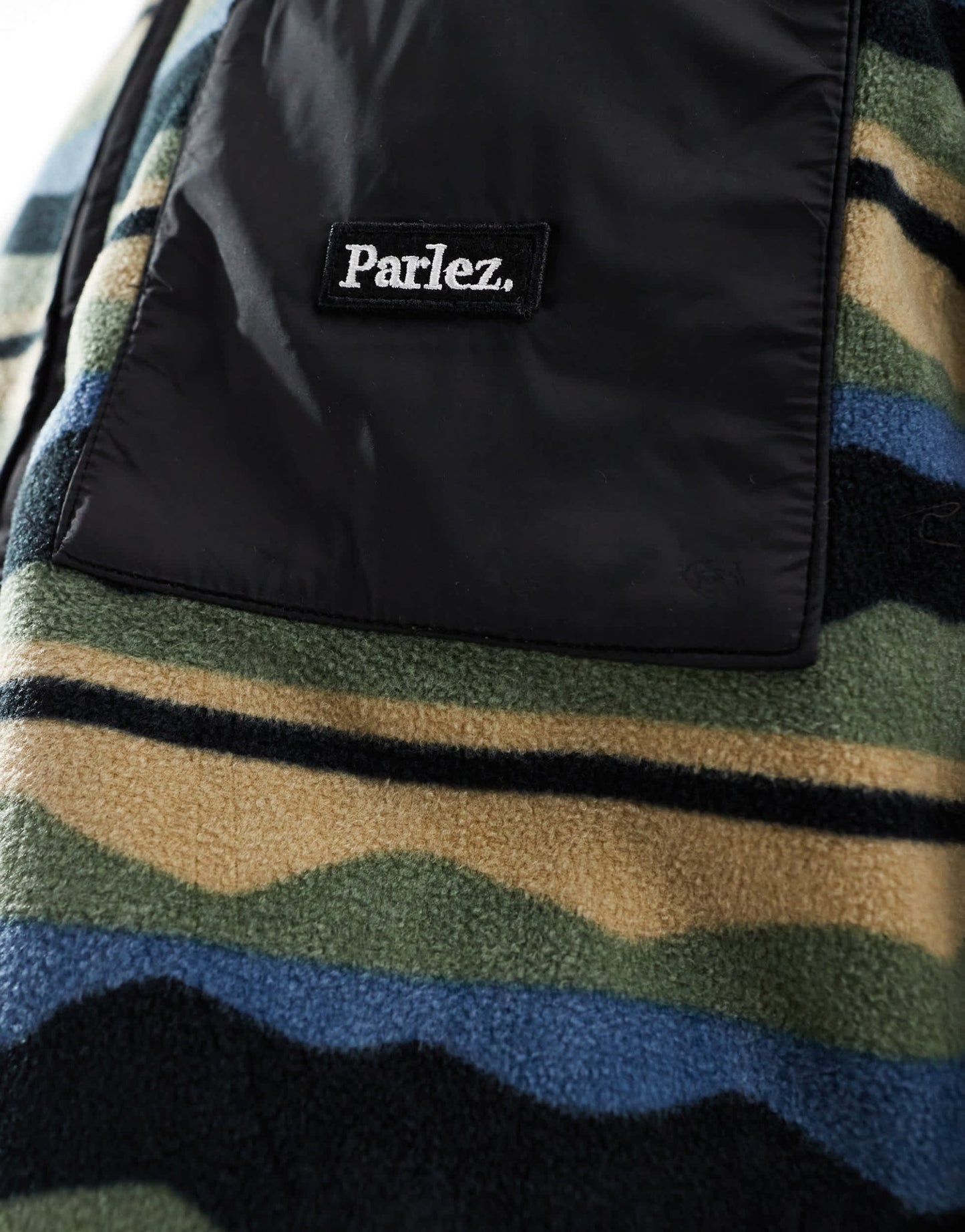Parlez logo fleece zip up jacket in multi - ASOS Sample Sale EU Store