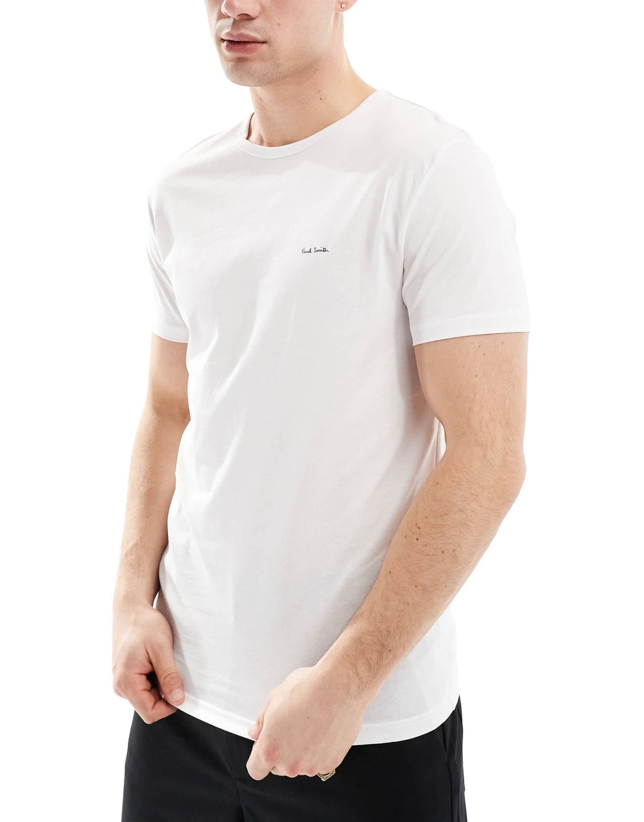 Paul Smith 3 pack loungewear t-shirts with logo in white - ASOS Sample Sale EU Store