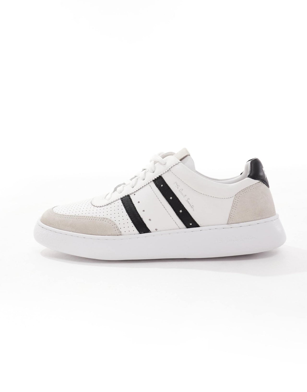 Paul Smith leather logo trainers with side stripe in white - ASOS Sample Sale EU Store