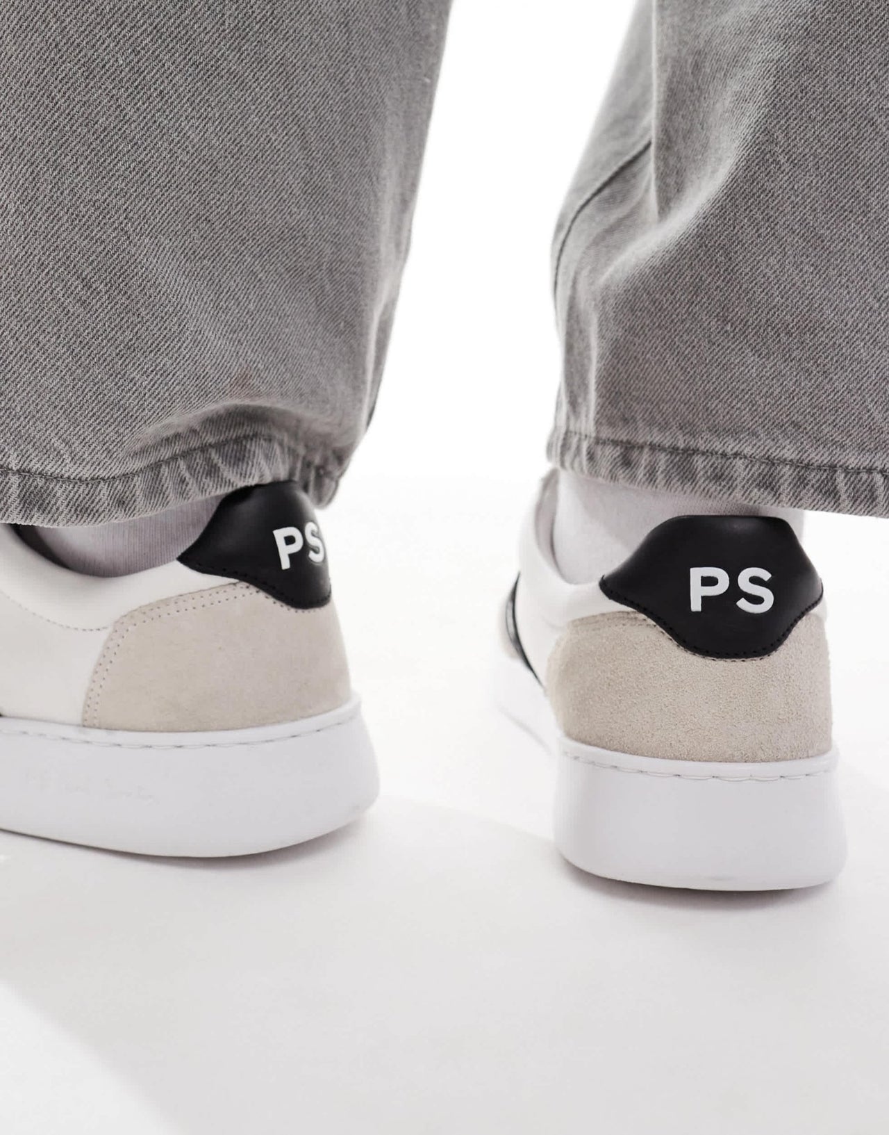 Paul Smith leather logo trainers with side stripe in white - ASOS Sample Sale EU Store