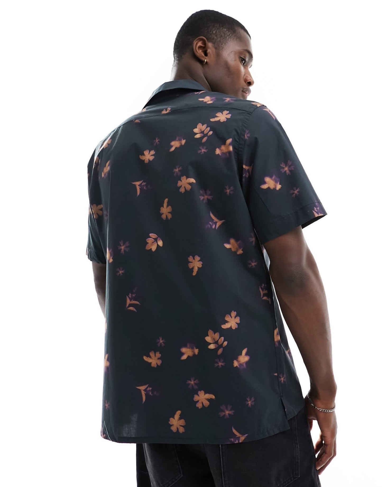 Paul Smith revere collar shirt in black floral print - ASOS Sample Sale EU Store