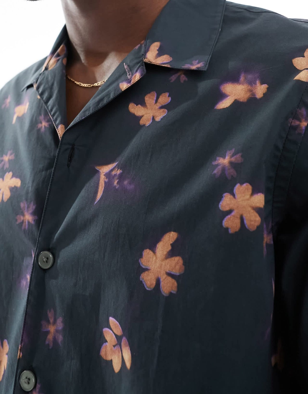 Paul Smith revere collar shirt in black floral print - ASOS Sample Sale EU Store