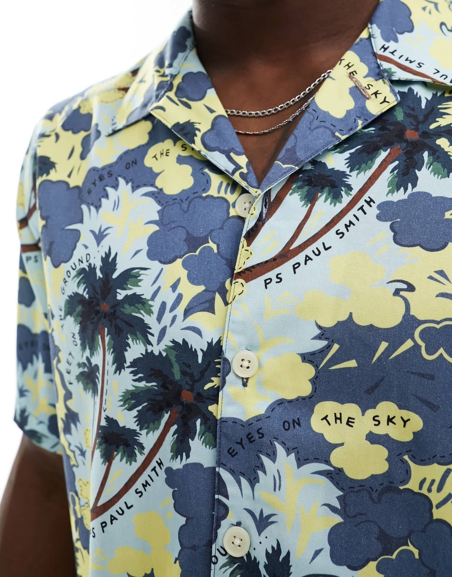Paul Smith revere collar shirt in blue floral print - ASOS Sample Sale EU Store