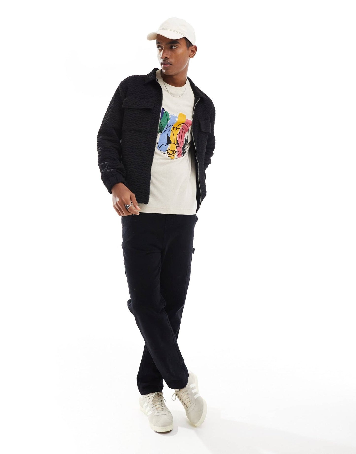 Paul Smith t-shirt with paint rabbit print in cream - ASOS Sample Sale EU Store