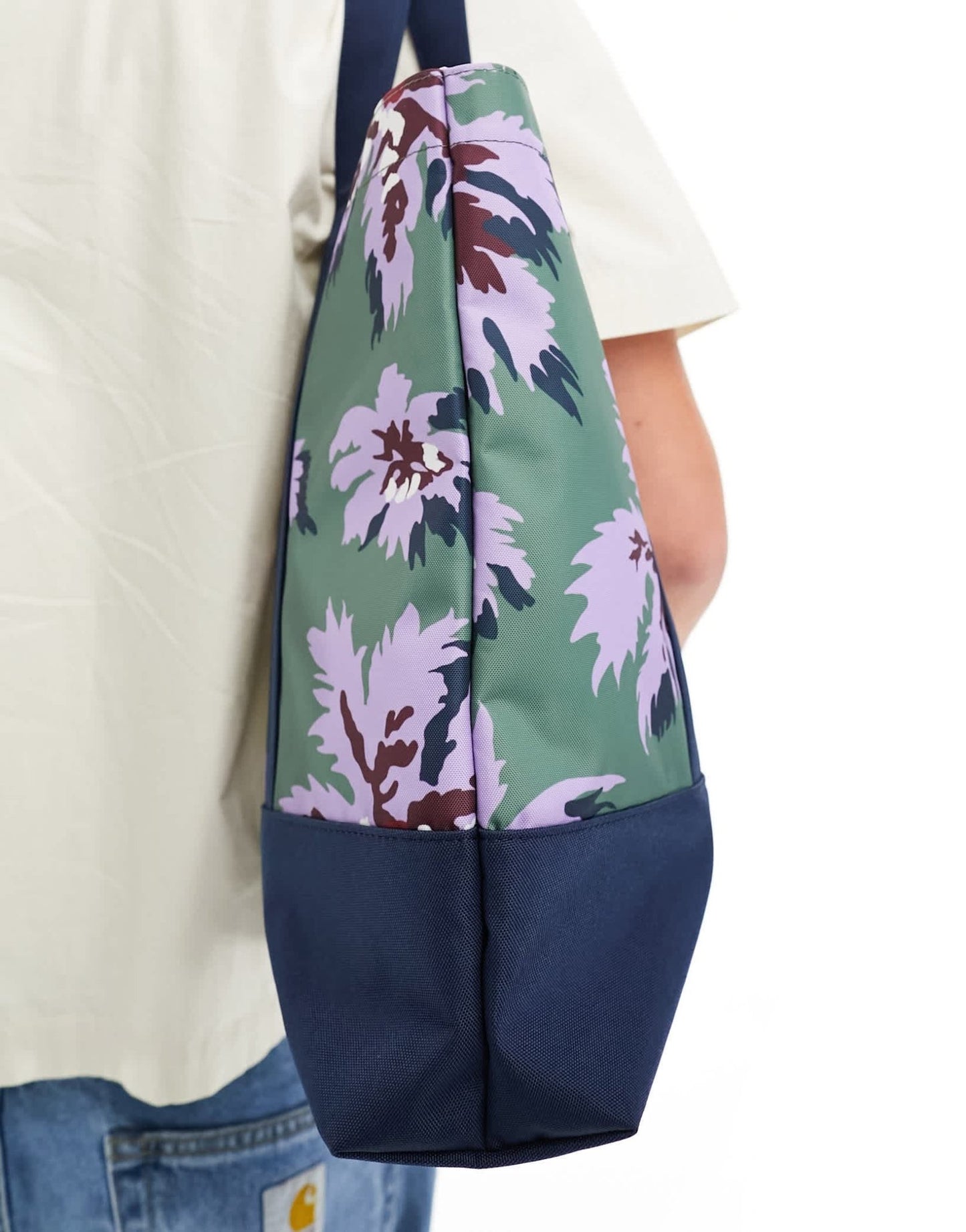 Paul Smith tote bag with floral print in navy green purple - ASOS Sample Sale EU Store