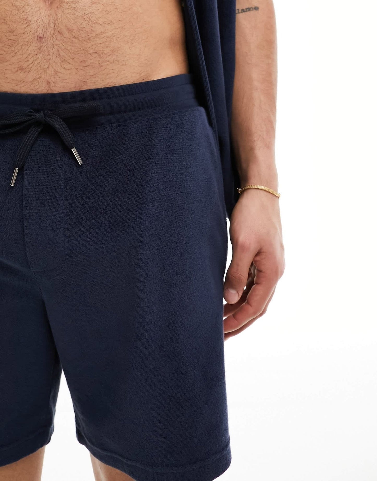 Paul Smith towelling shorts with stripe in navy - ASOS Sample Sale EU Store
