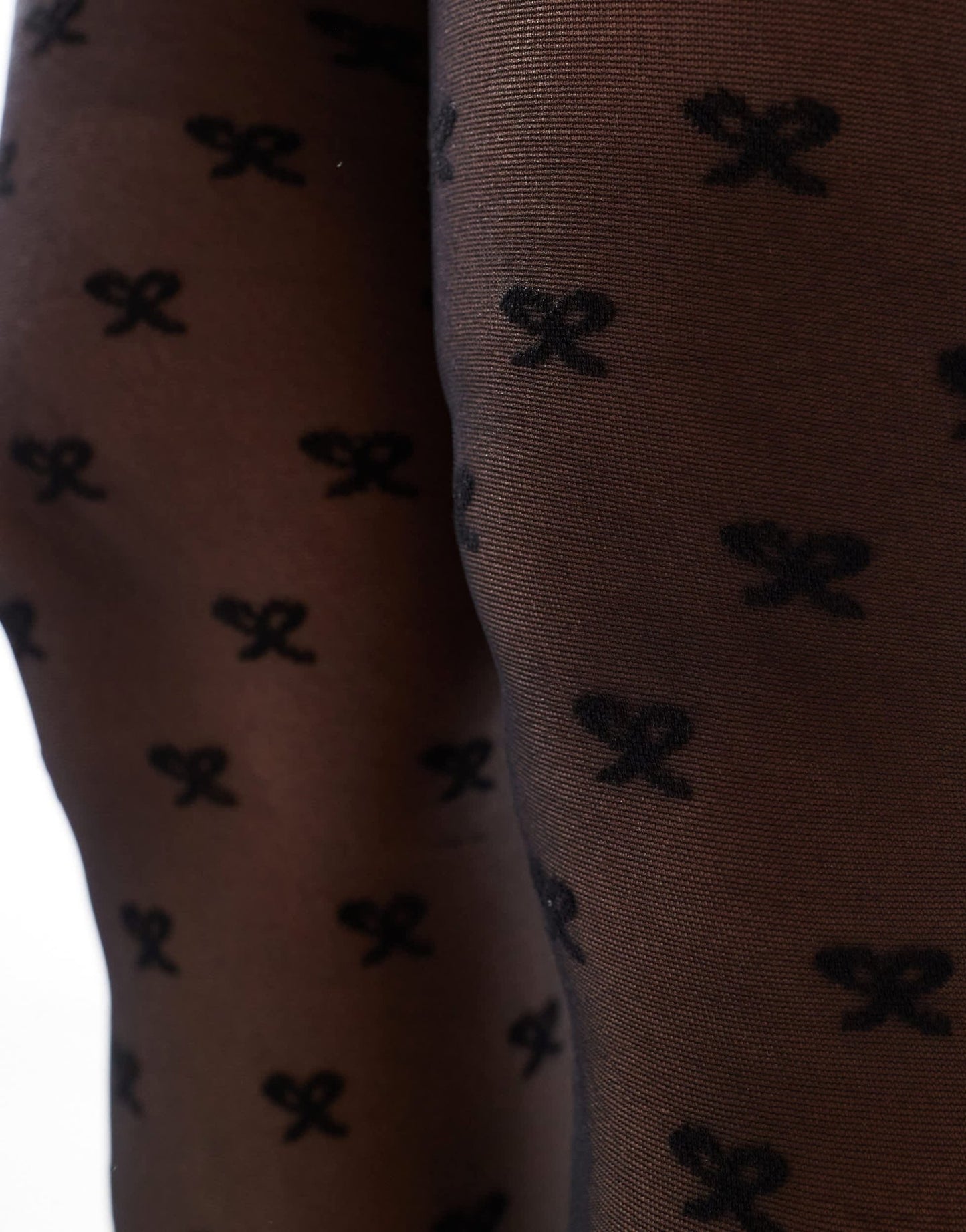Pieces 20 denier bow tights in black - ASOS Sample Sale EU Store