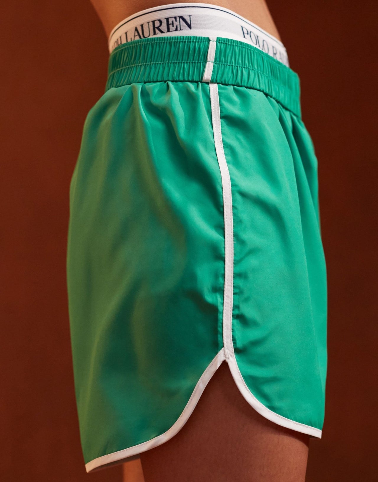 Pieces Sport Core contrast trim shorts in green and white - ASOS Sample Sale EU Store