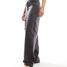 Pimkie adjustable side tailored loose fit trousers in grey