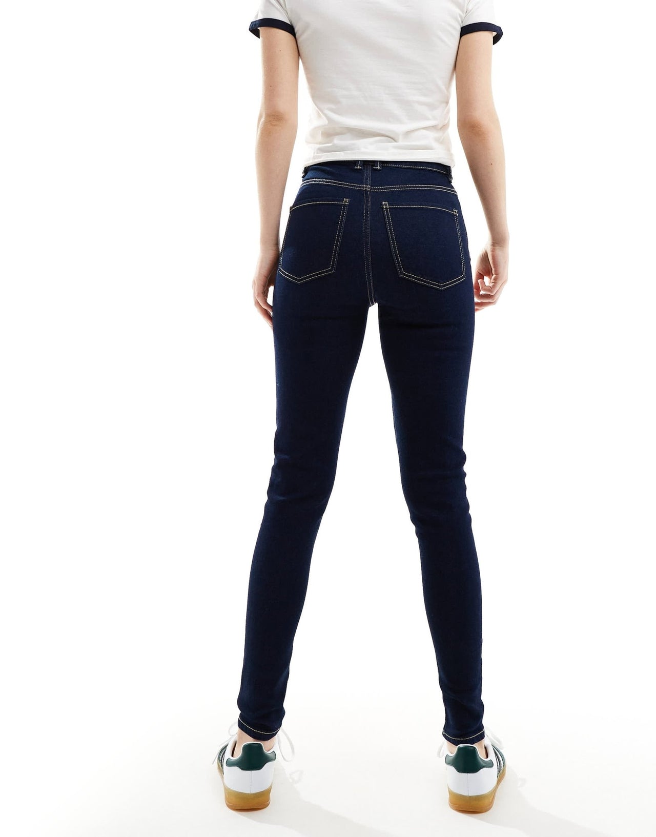 Pimkie skinny high waisted jeans in dark wash - ASOS Sample Sale EU Store
