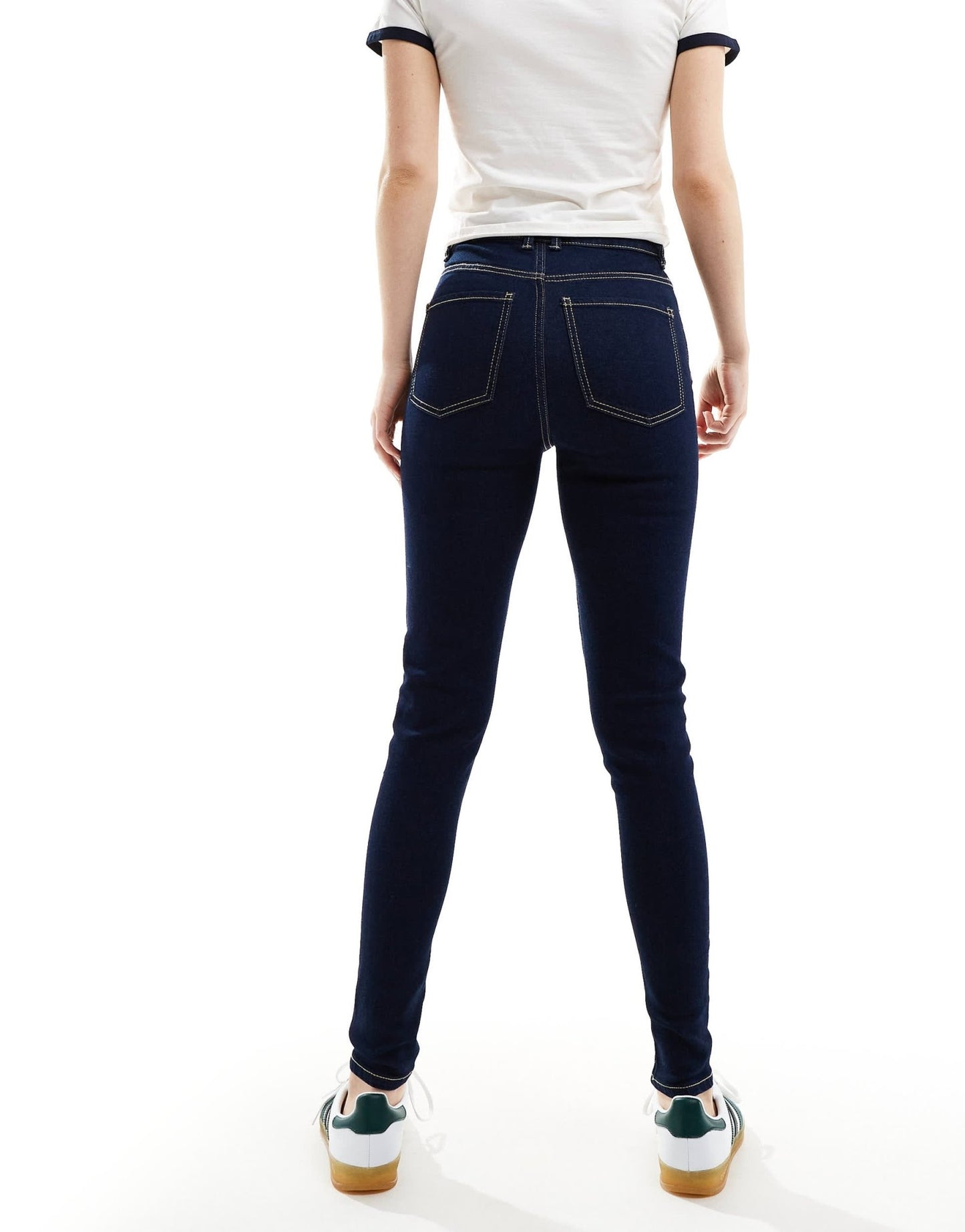 Pimkie skinny high waisted jeans in dark wash - ASOS Sample Sale EU Store