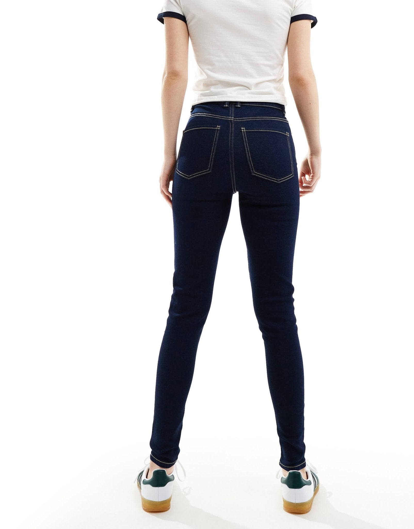 Pimkie skinny high waisted jeans in dark wash - ASOS Sample Sale EU Store