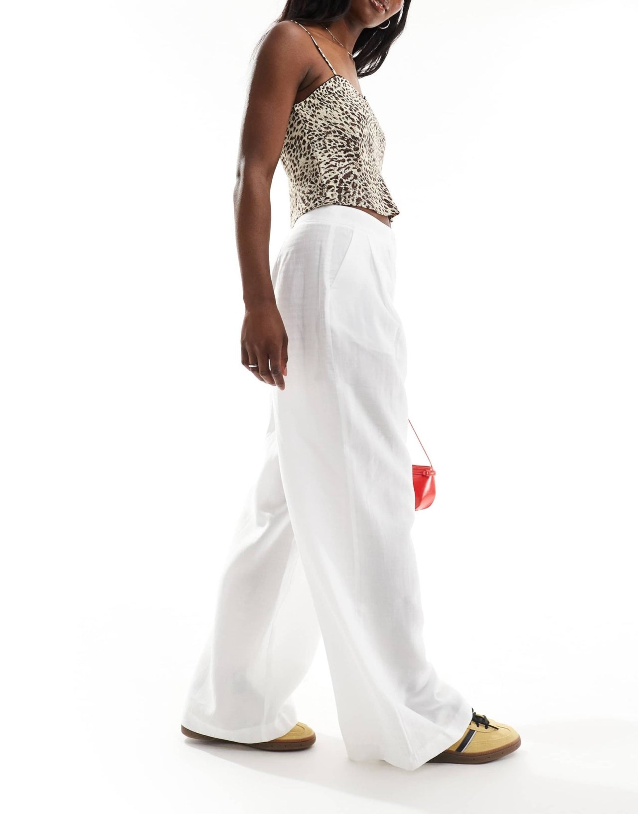 Pimkie wide leg trousers in white - ASOS Sample Sale EU Store