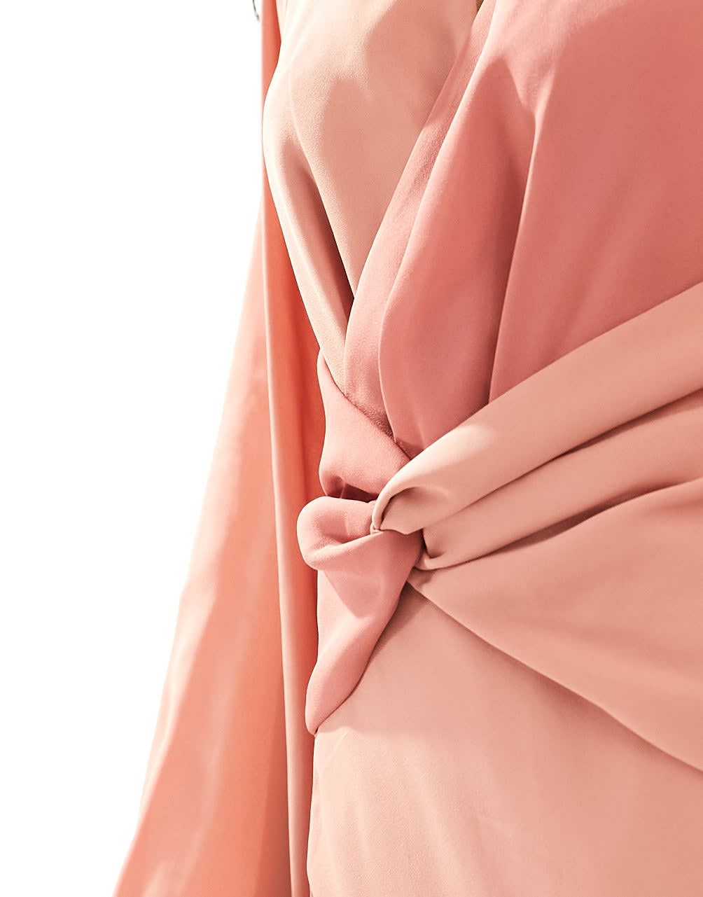 Pretty Lavish contrast knot front midaxi dress in terracotta - ASOS Sample Sale EU Store