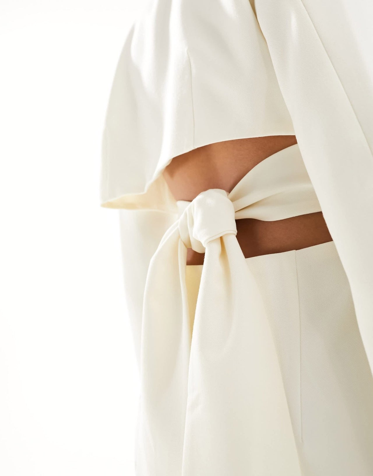 Pretty Lavish cut - out blazer mini dress in cream - ASOS Sample Sale EU Store