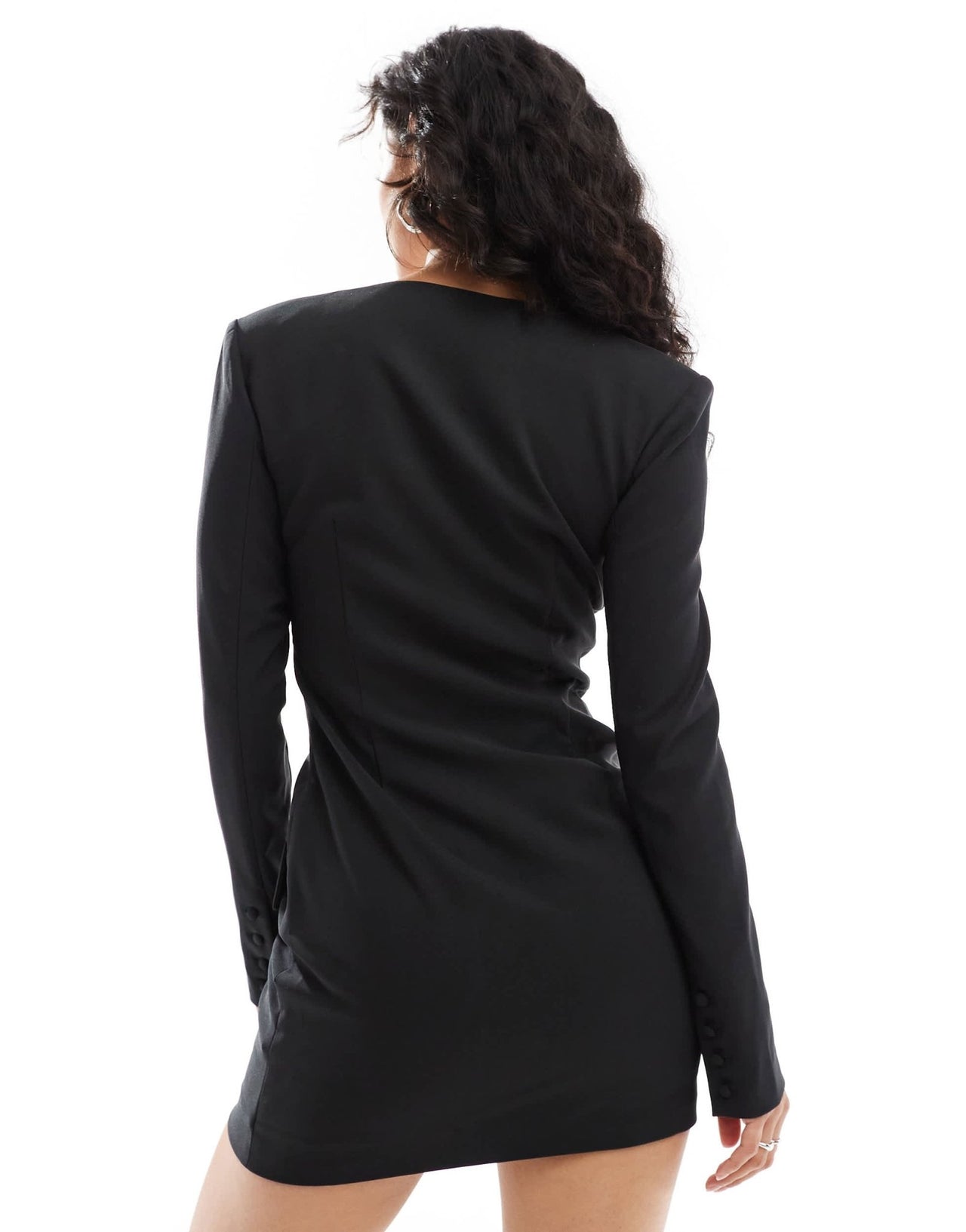 Pretty Lavish long sleeve embellished mini dress in black - ASOS Sample Sale EU Store