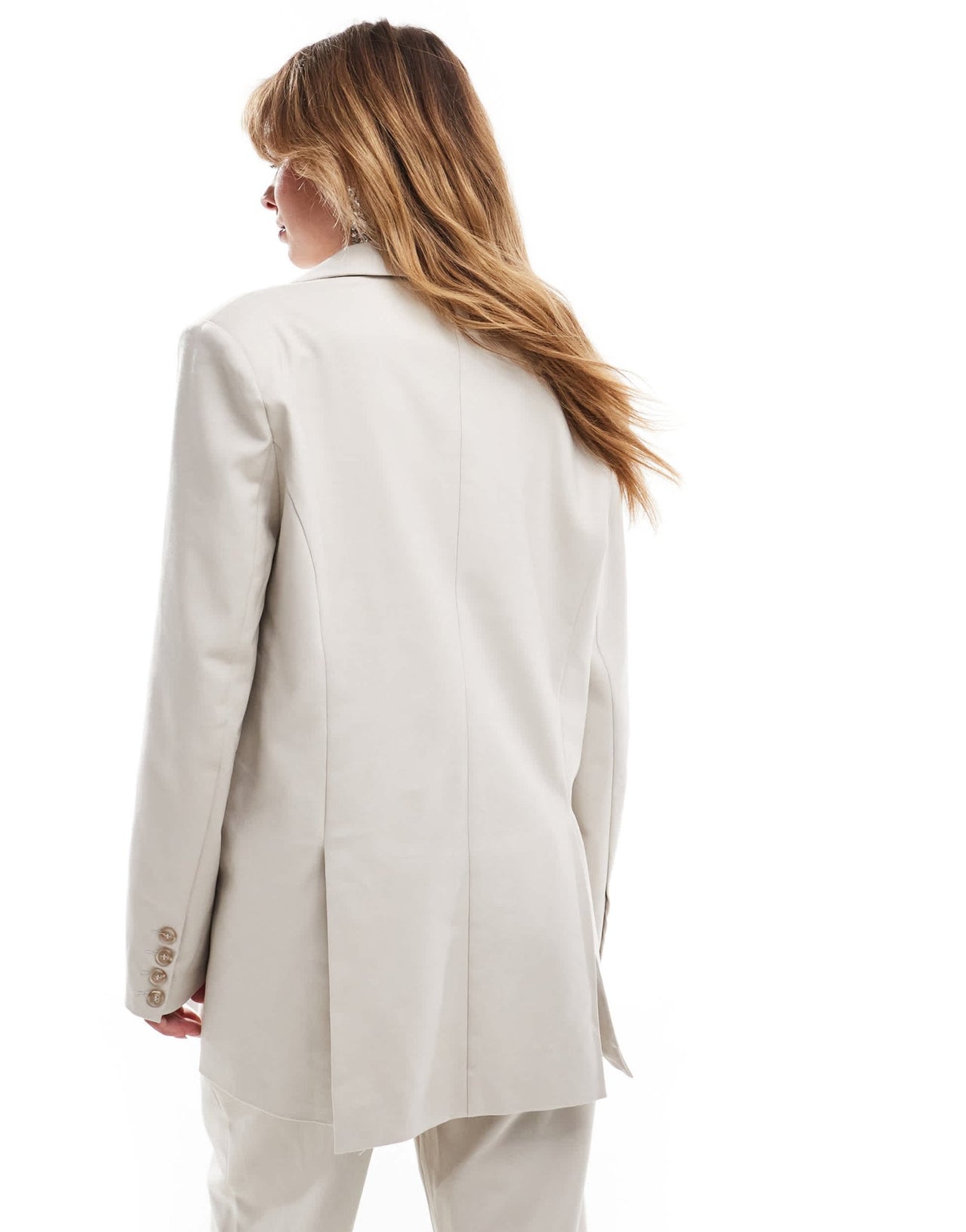 Pretty Lavish oversized boxy blazer co - ord in chalk - ASOS Sample Sale EU Store