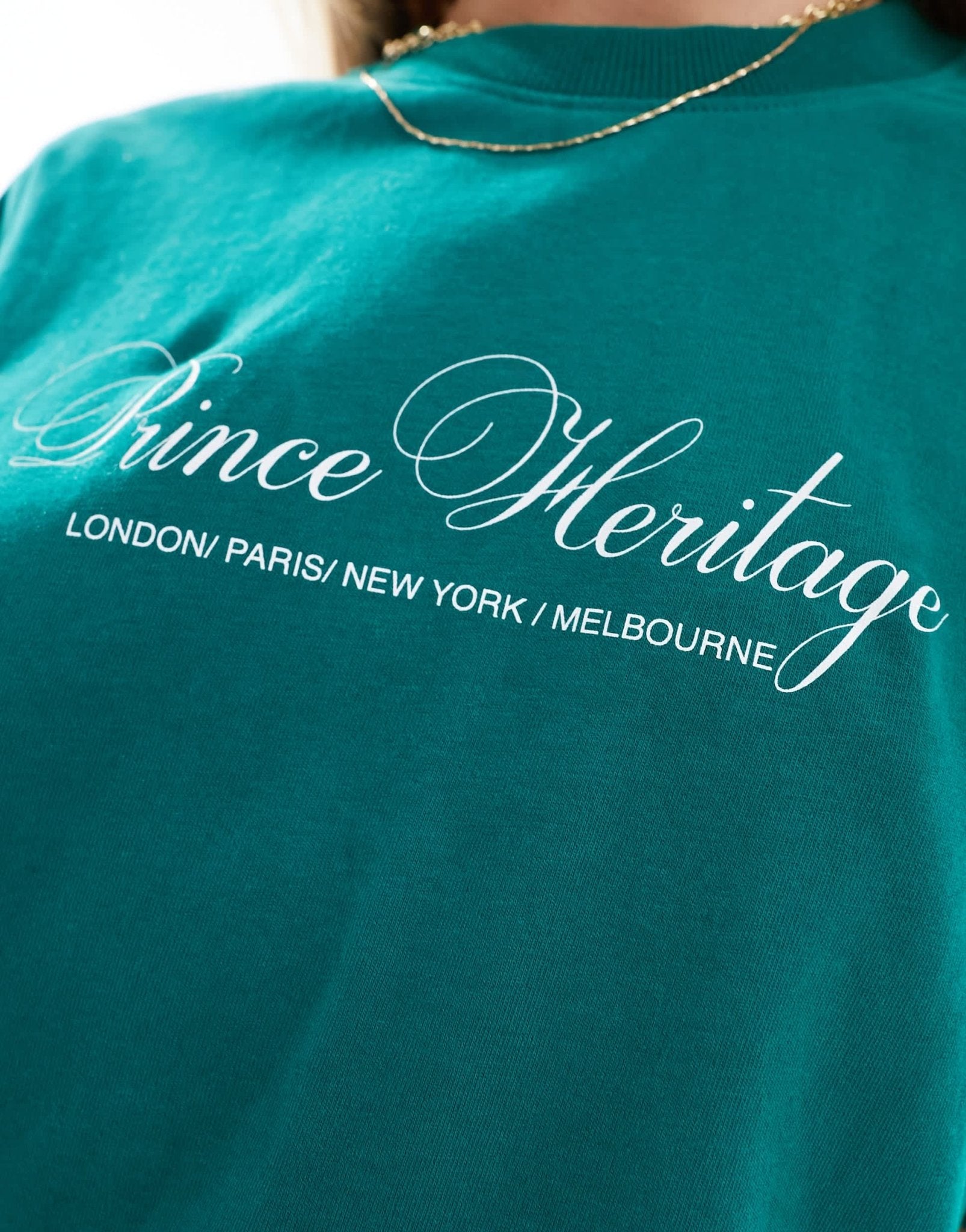 Prince co - ord heritage t-shirt in dark green - ASOS Sample Sale EU Store