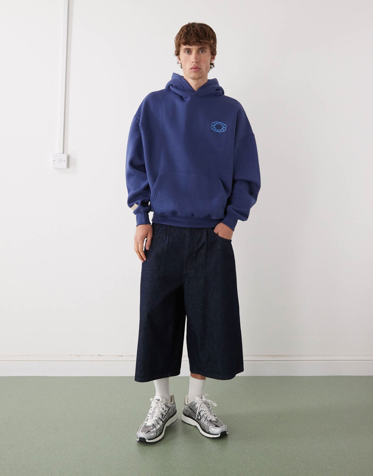 Prohibited oversized boxy fit legacy logo hoodie in green - ASOS Sample Sale EU Store