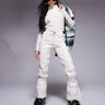 Pantalones de nieve slim fit stretch softshell Protest Prtrelole en blanco roto