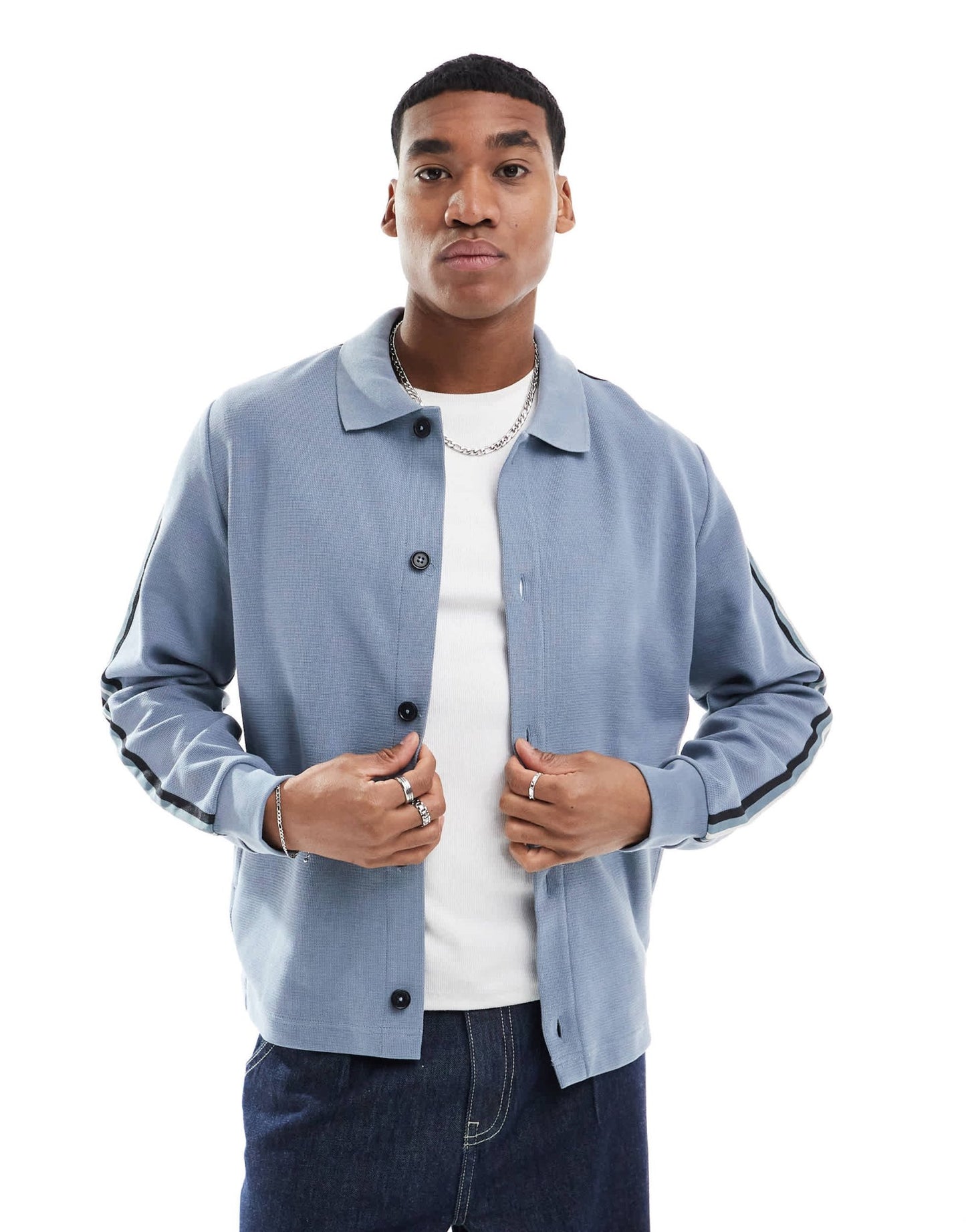PS Paul Smith button through polo cardiagn in blue - ASOS Sample Sale EU Store