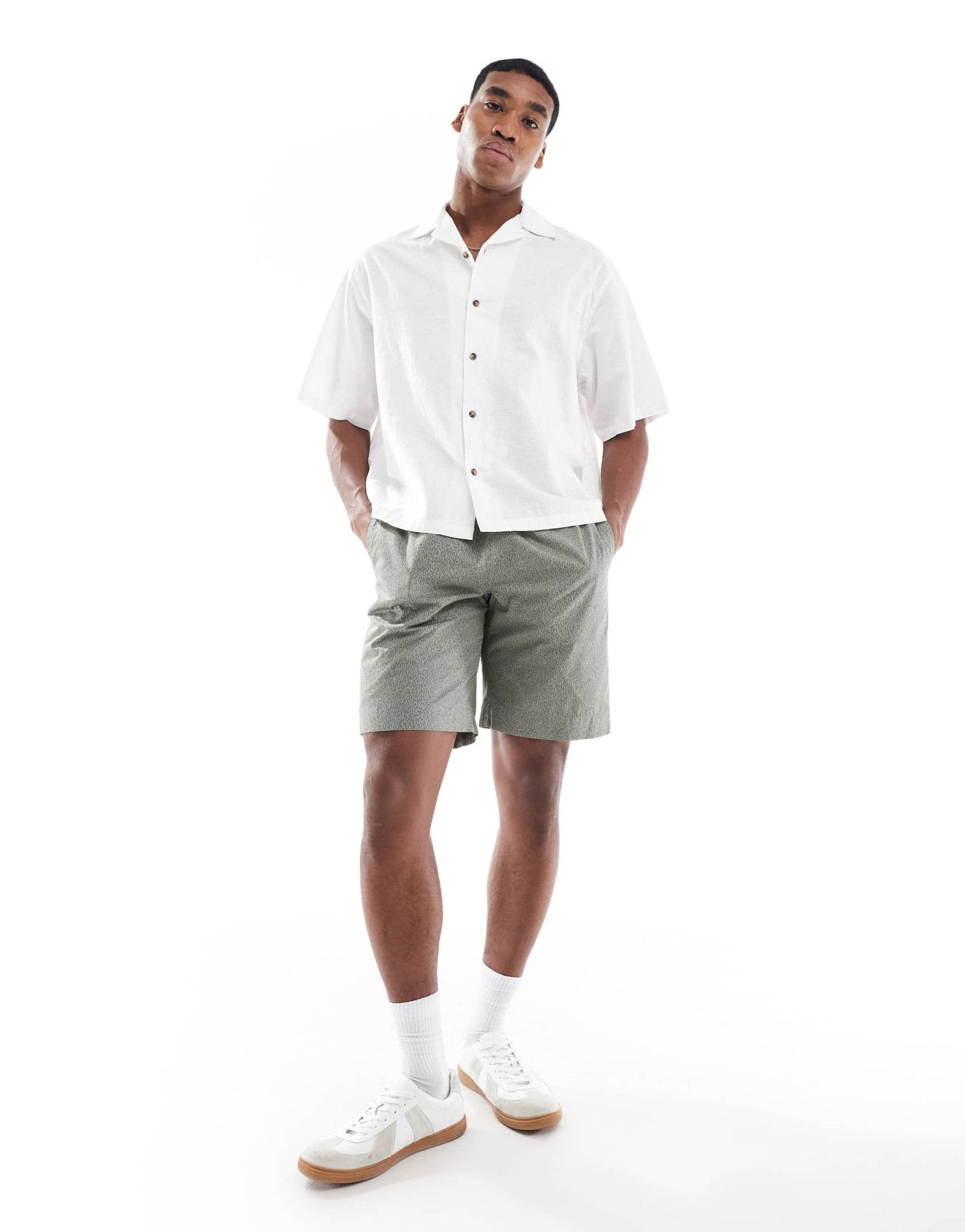 PS Paul Smith drawstring shorts in green print - ASOS Sample Sale EU Store
