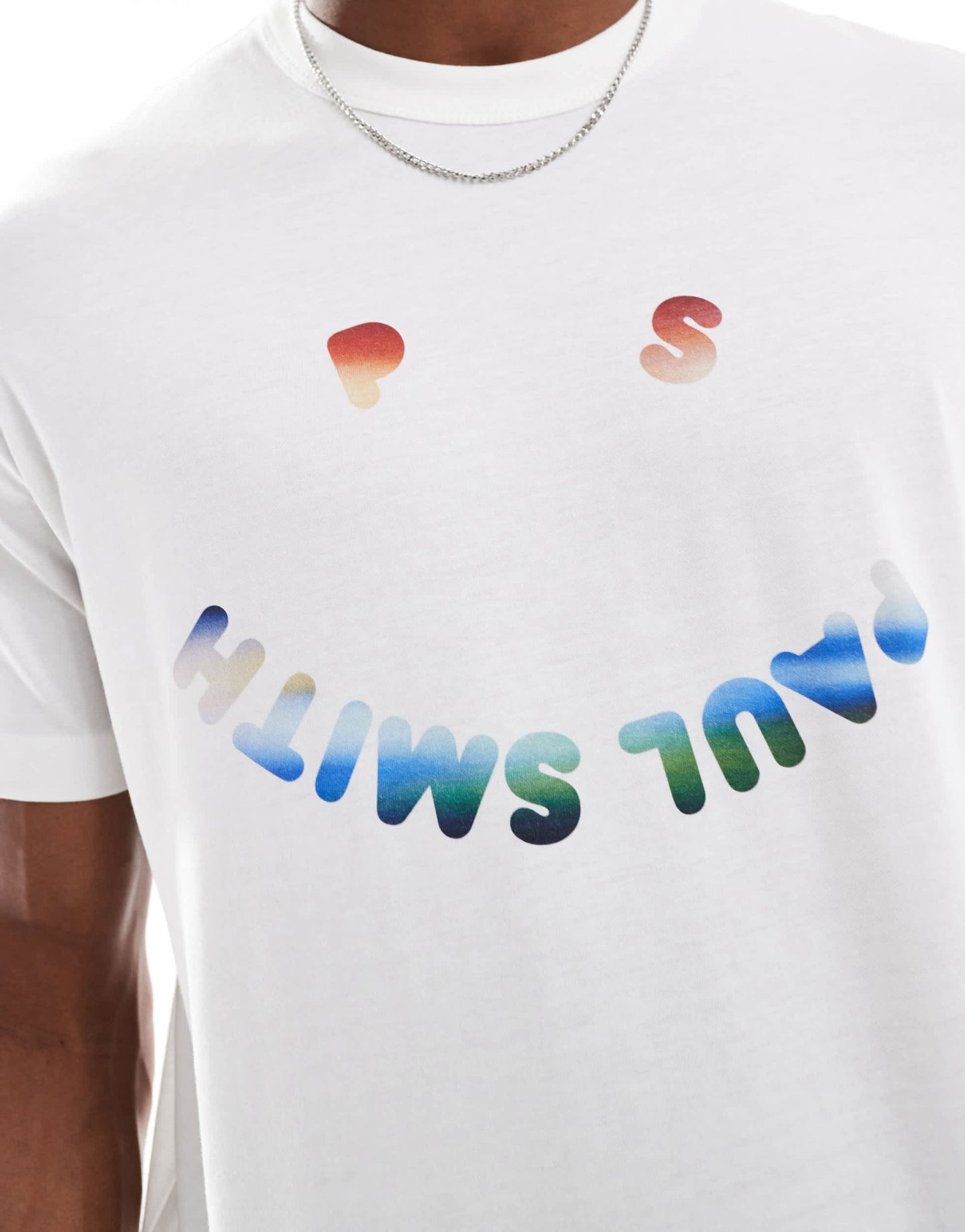 PS Paul Smith happy logo t-shirt in white - ASOS Sample Sale EU Store