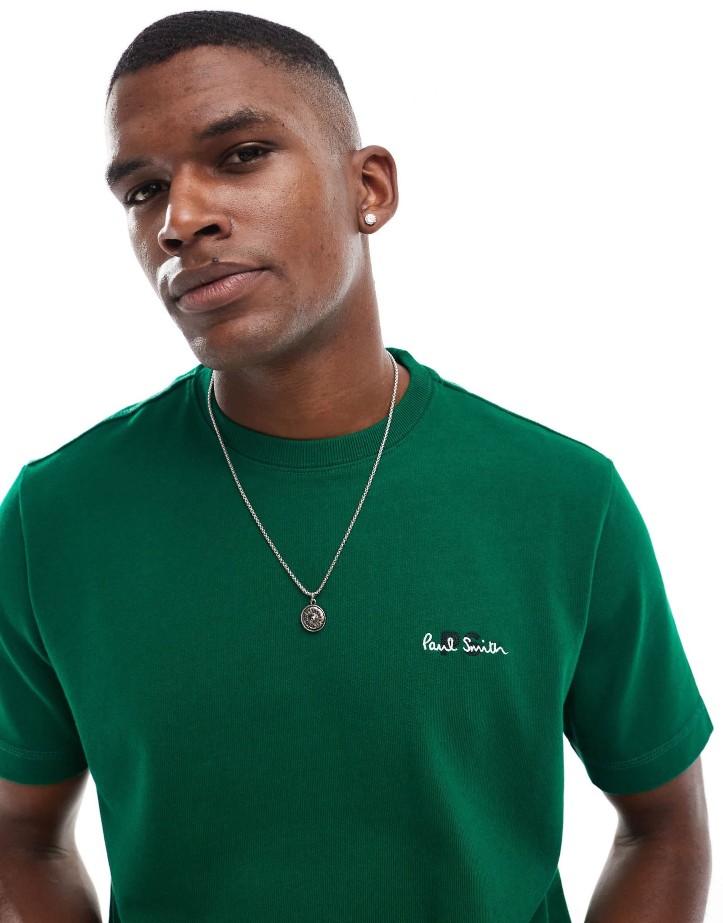 PS Paul Smith heavy weight t-shirt with logo in green - ASOS Sample Sale EU Store