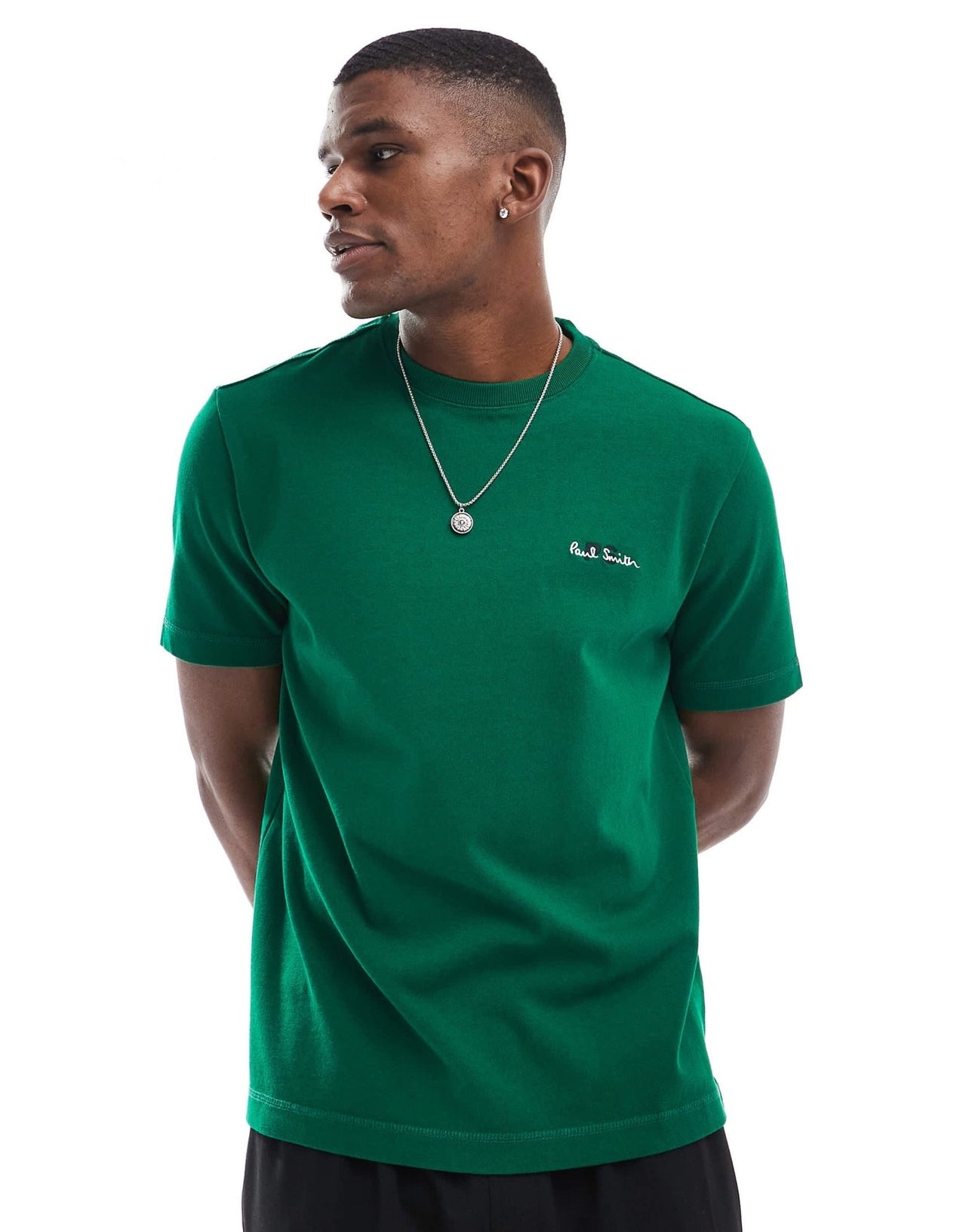 PS Paul Smith heavy weight t-shirt with logo in green - ASOS Sample Sale EU Store