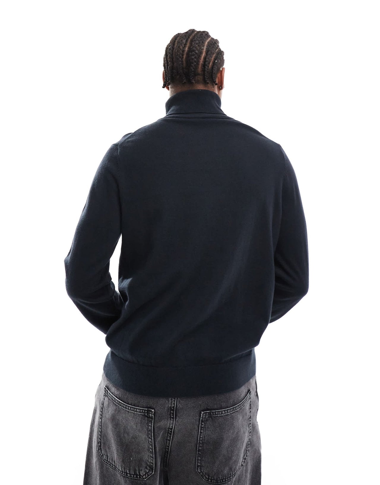 PS Paul Smith high neck knit jumper with zebra logo in black - ASOS Sample Sale EU Store