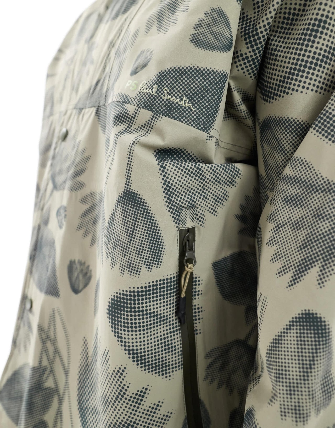 PS Paul Smith hooded jacket with flower print in beige - ASOS Sample Sale EU Store