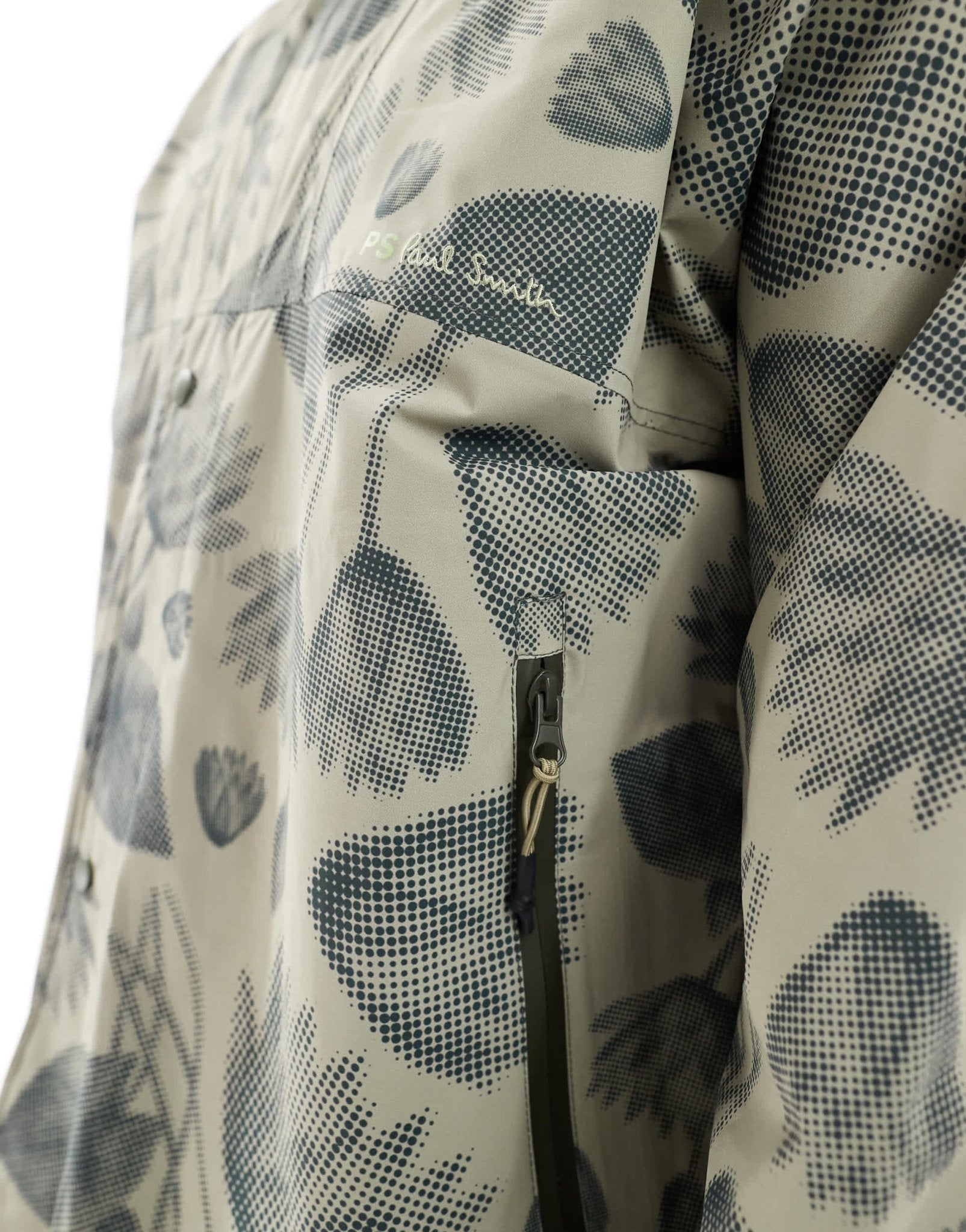 PS Paul Smith hooded jacket with flower print in beige - ASOS Sample Sale EU Store