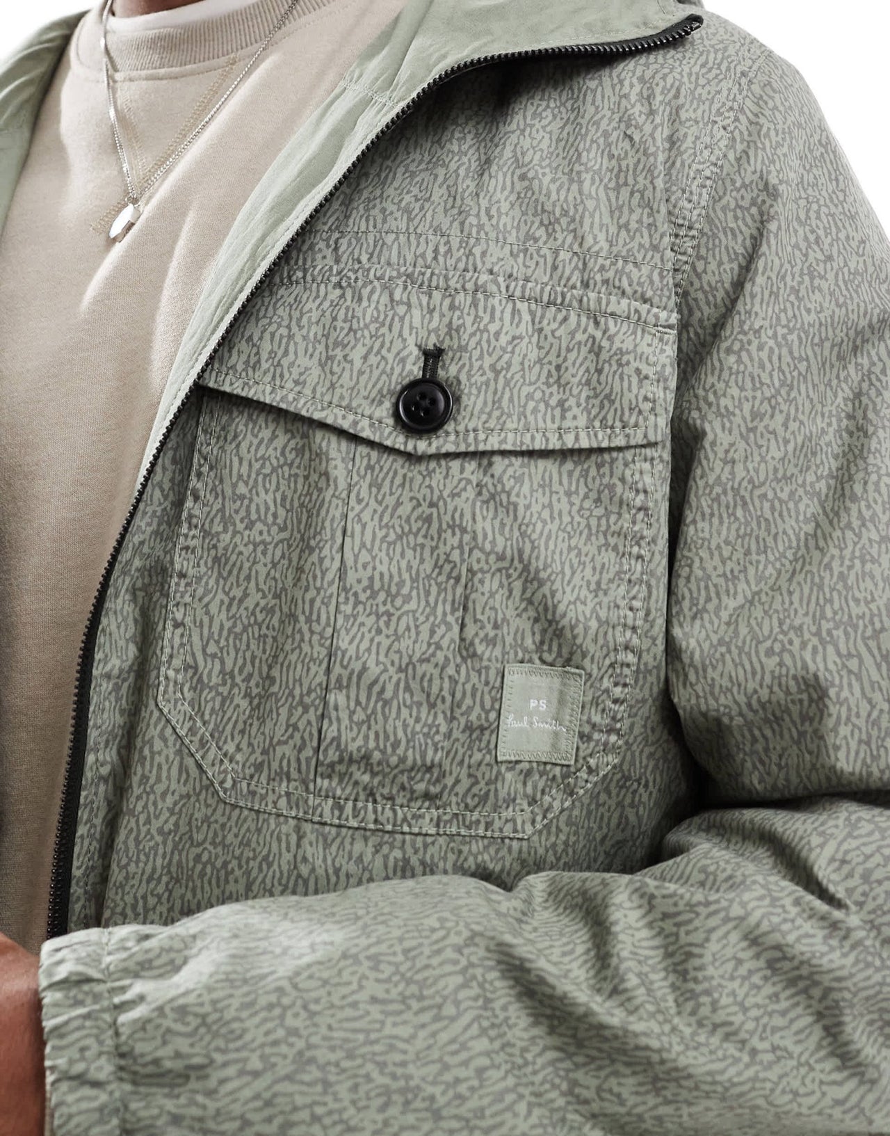 PS Paul Smith reversible hooded jacket in green print - ASOS Sample Sale EU Store