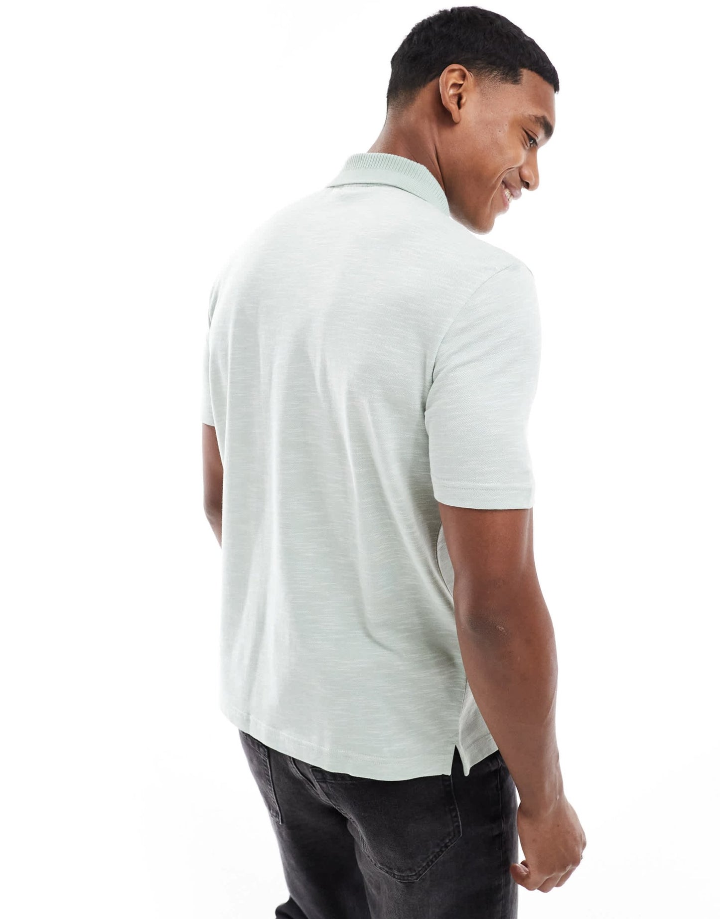 PS Paul Smith short sleeve button through polo shirt in light green - ASOS Sample Sale EU Store