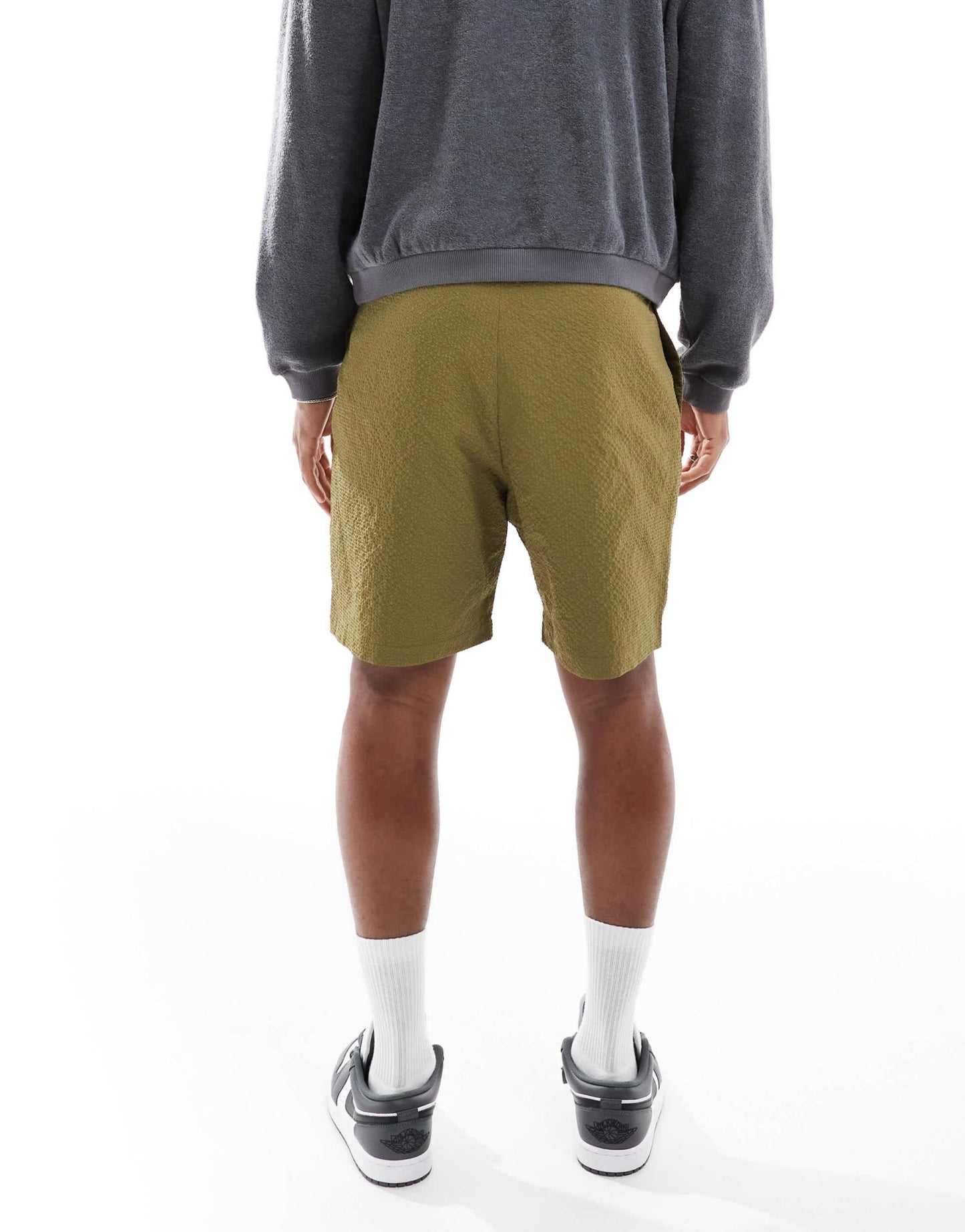 PS Paul Smith short sleeve seersucker shorts in khaki - ASOS Sample Sale EU Store